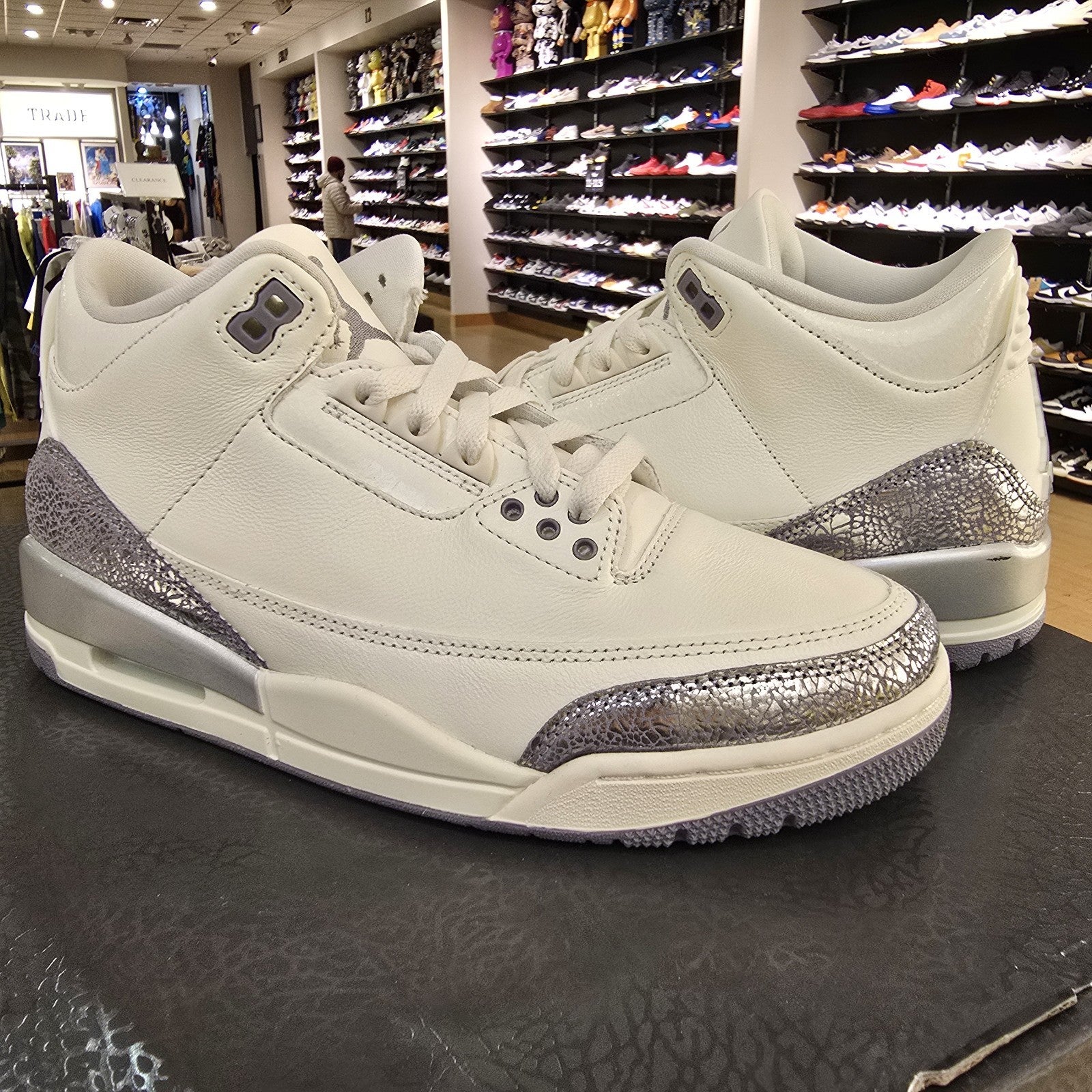 Size 9.5 - Jordan 3 Retro Sail Cement Grey (Women's)