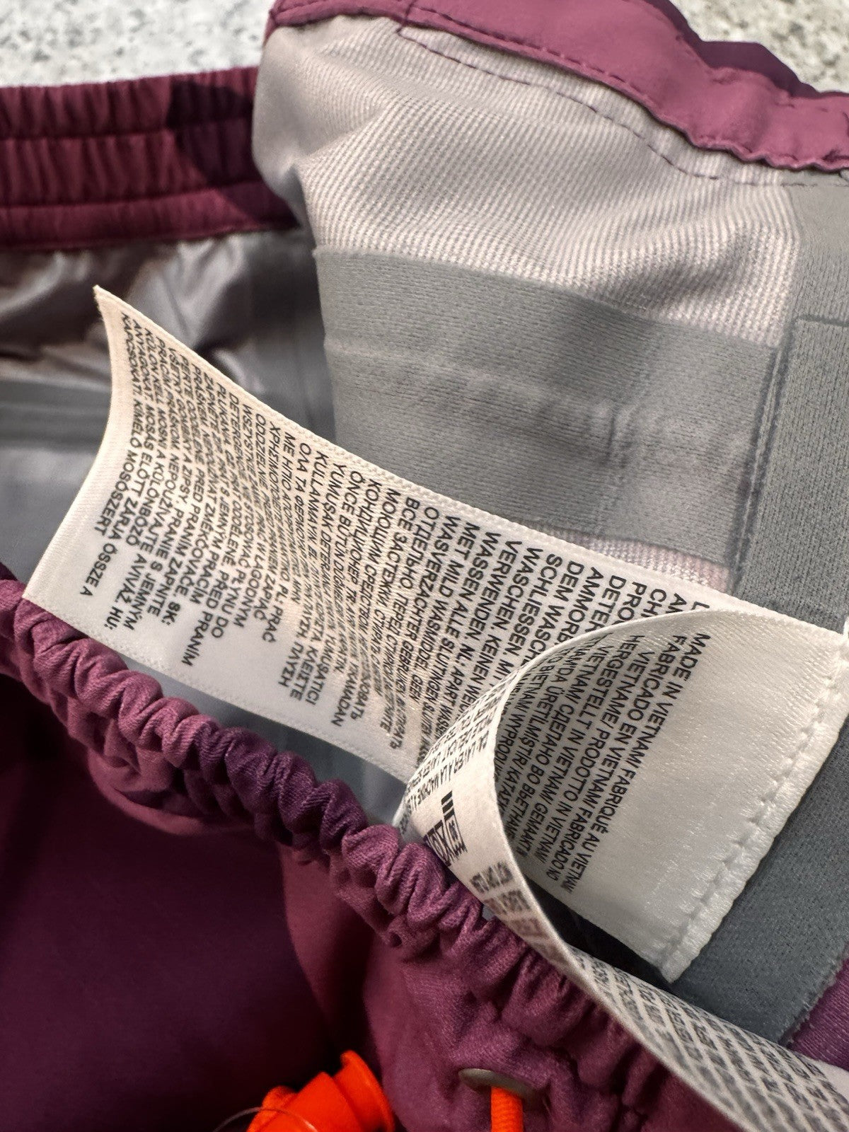 KAWS X The North Face Mountain Light Pants Pamplona Purple MTN Light Print Sz M