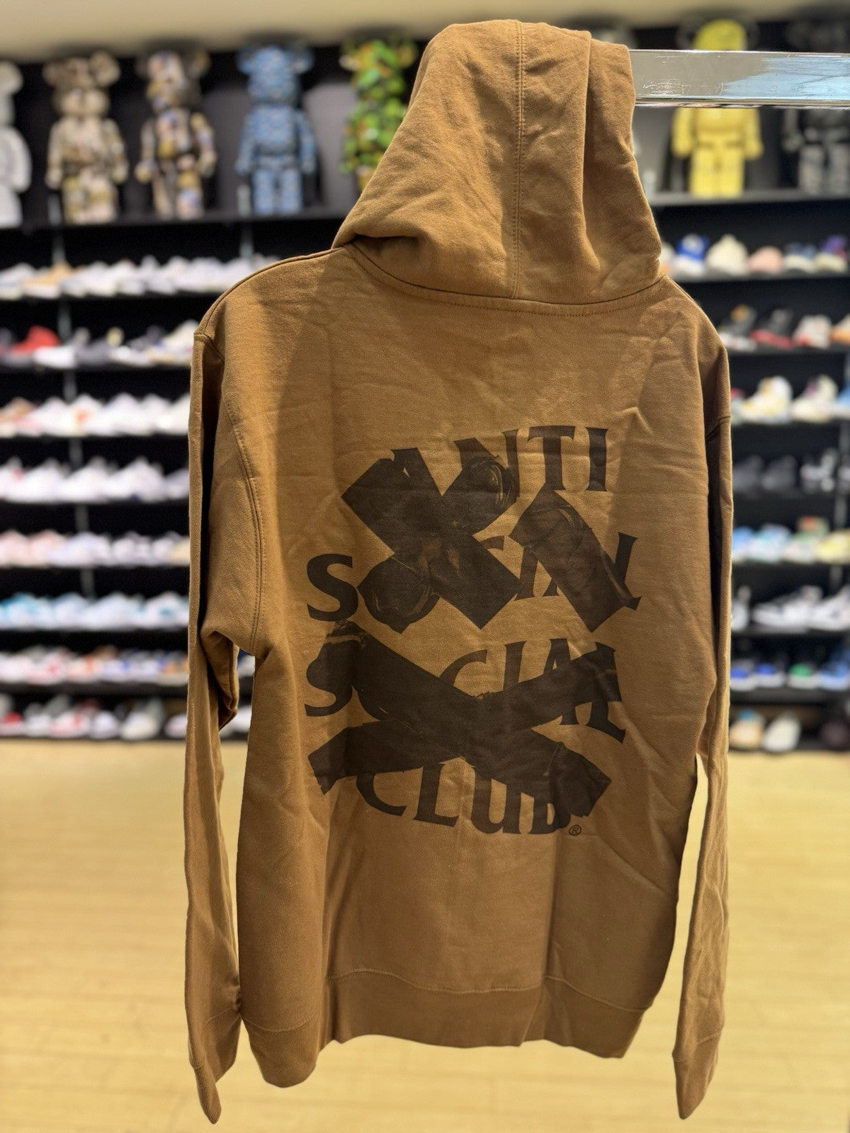 Anti Social Social Club Cancelled Tonal Hoodie Saddle Size Small