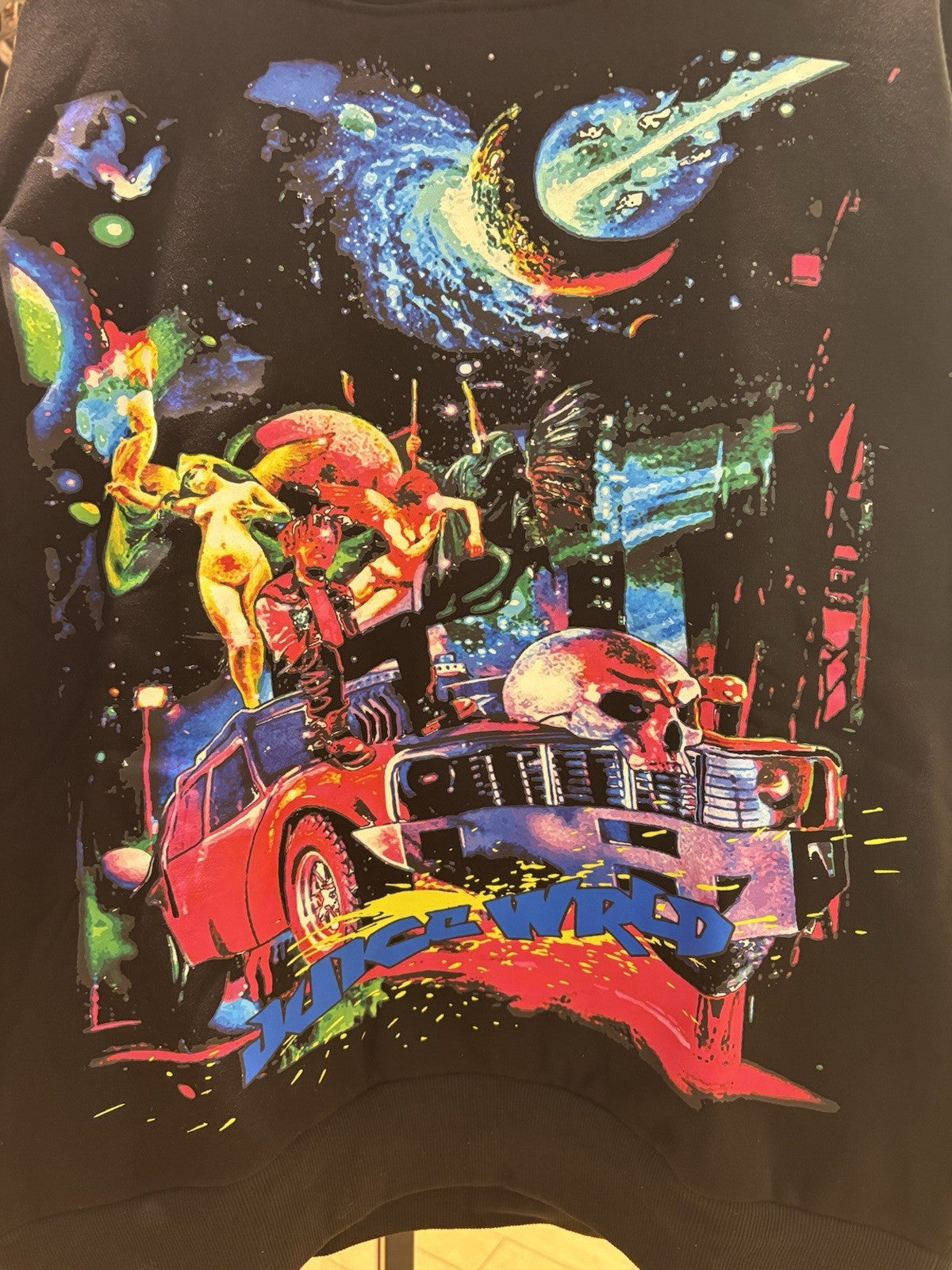 Juice WRLD x VLONE Limited Edition Cosmic Graphic Pullover Hoodie Size L