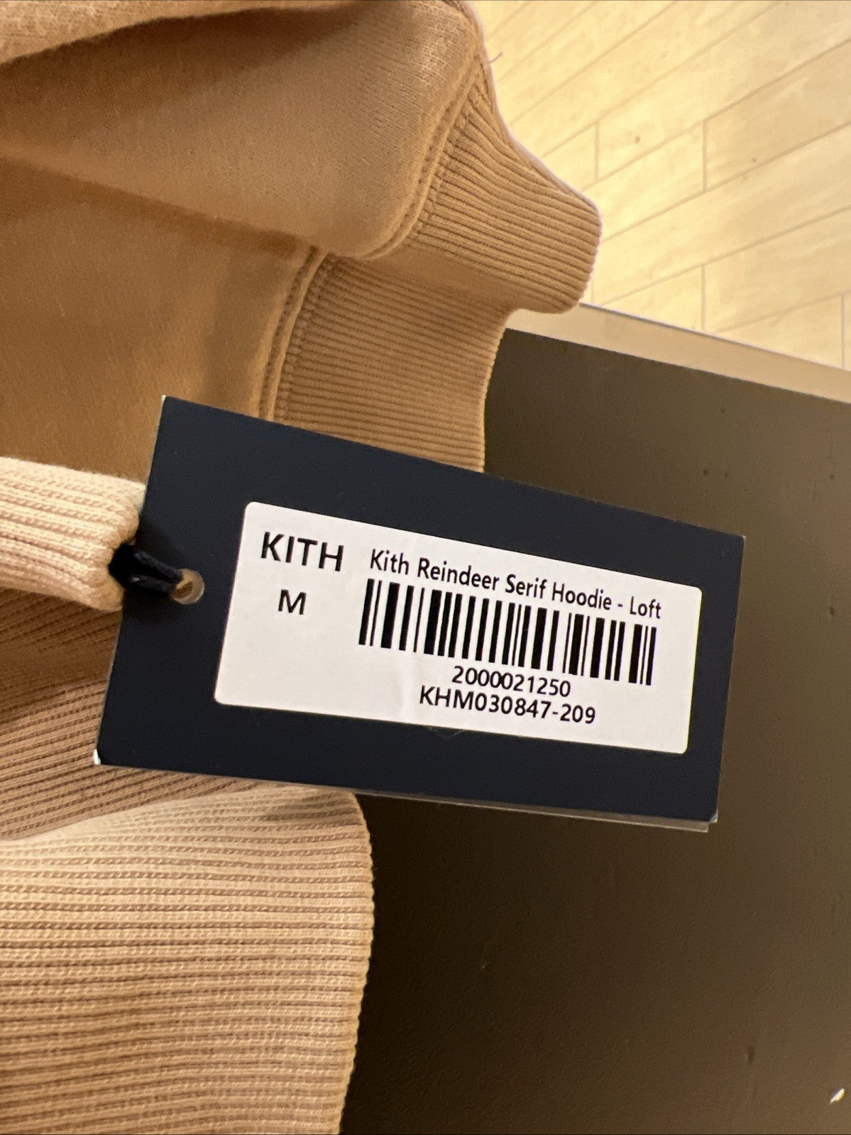 Kithmas Reindeer Serif Loft Hoodie Sz L