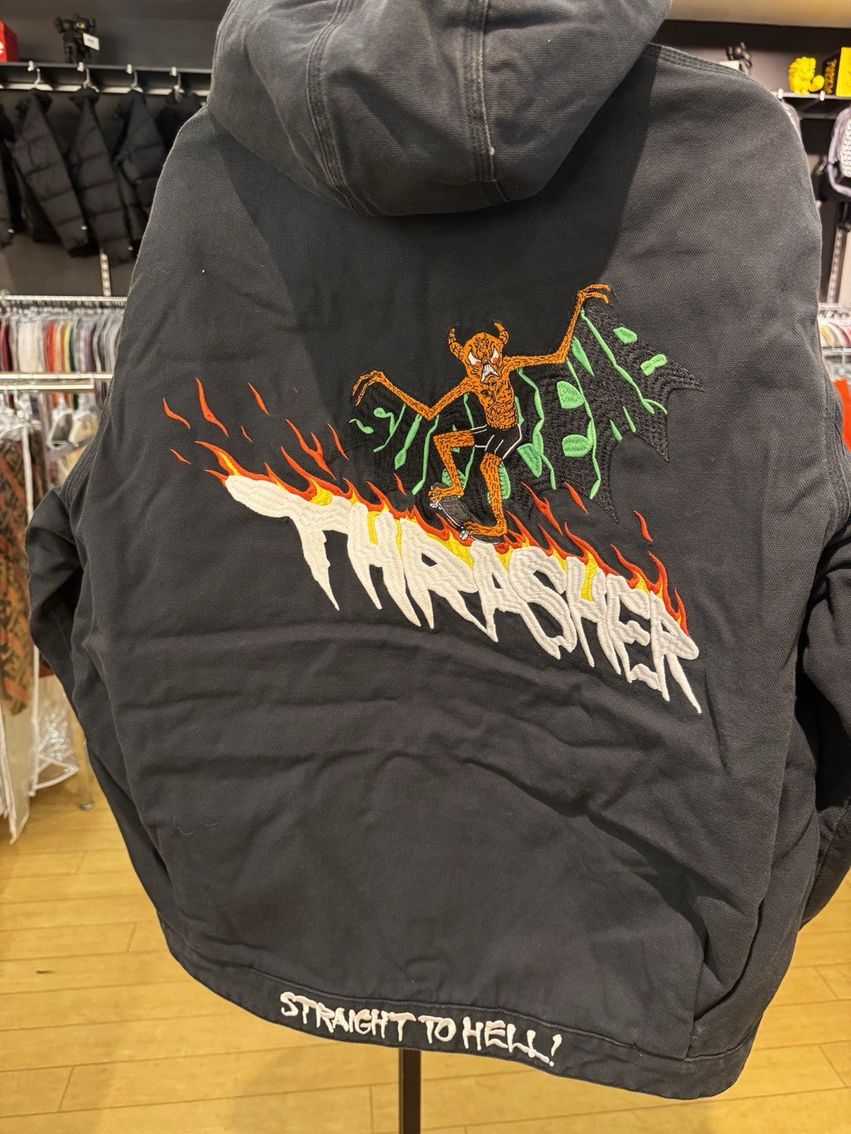 Supreme Thrasher Hooded Work Jacket Size L