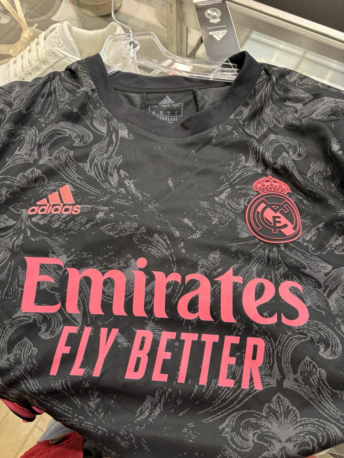 adidas Real Madrid Third Authentic Shirt 20/21 Jersey Black Size Large