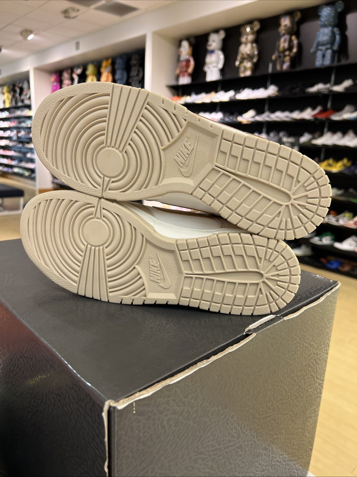 Nike Dunk Low 'Phantom Metallic Gold' Womens Sz 10.5/9M NO BOX