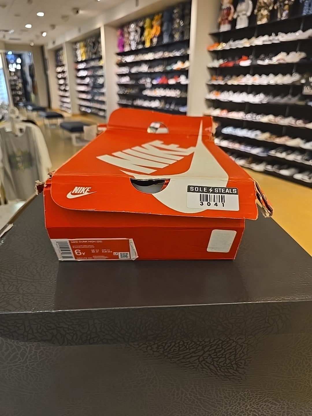 Size 6Y - Nike Dunk High Vast Grey