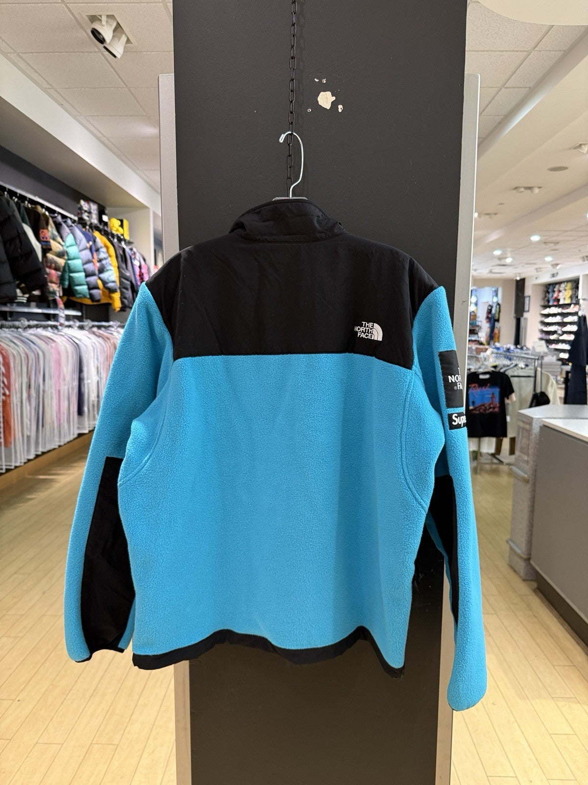 Supreme TNF The North Face Arc Logo Denali Fleece Jacket Teal Sz L