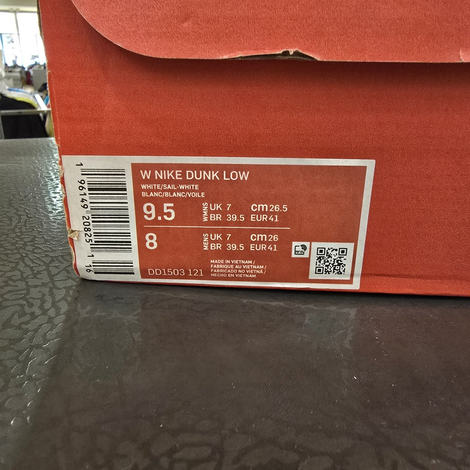 Size 9.5 - Nike Dunk Low White Sail Women's