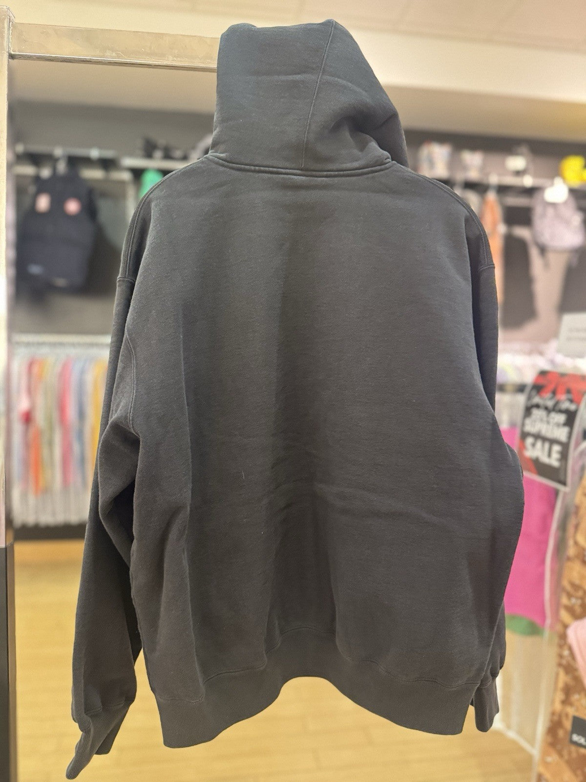 Supreme Work Zip Up Hooded Sweatshirt Black Size Medium