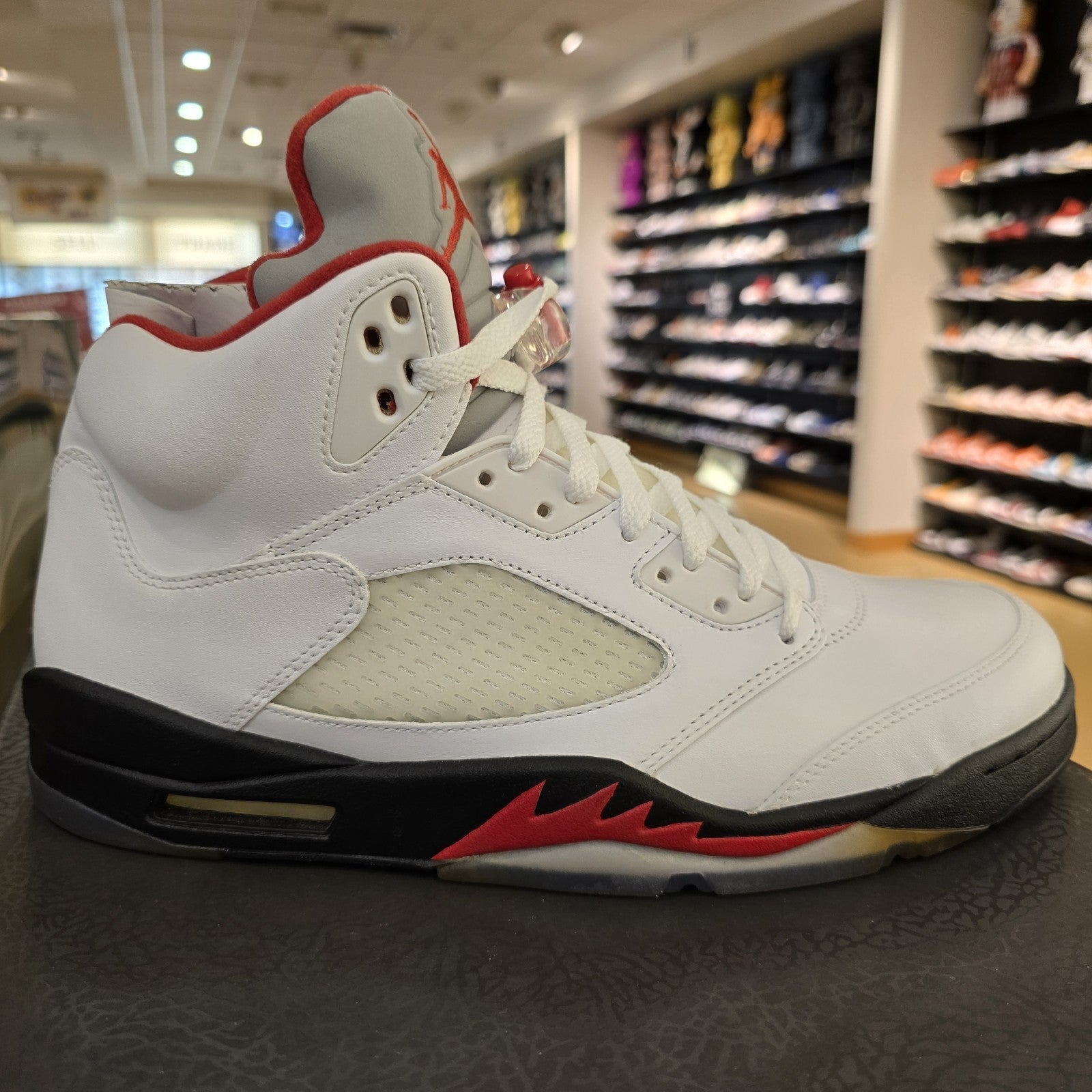 Size 12 - Air Jordan 5 Retro 2013 White Fire Red