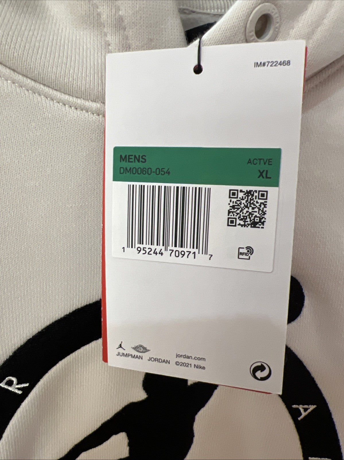 NIKE × OFFWHITE AS M J OW HOODIE Beige Sz XL