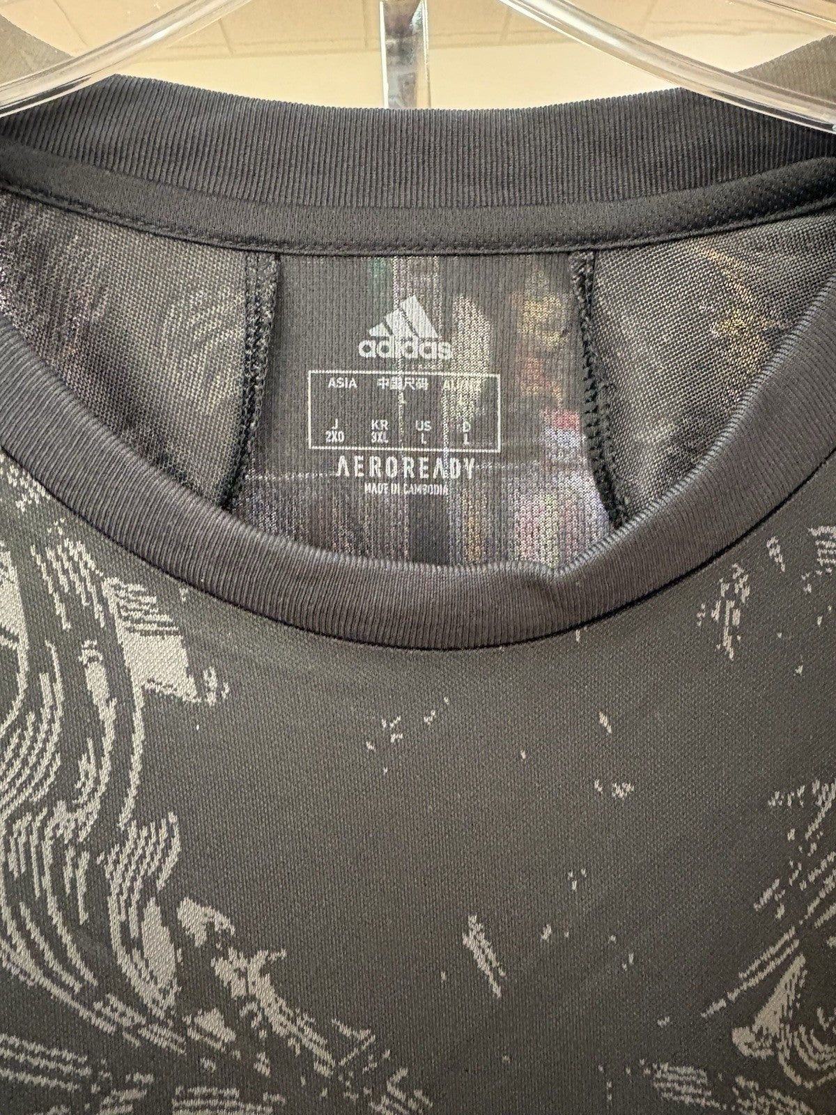 adidas Real Madrid Third Authentic Shirt 20/21 Jersey Black Size Large