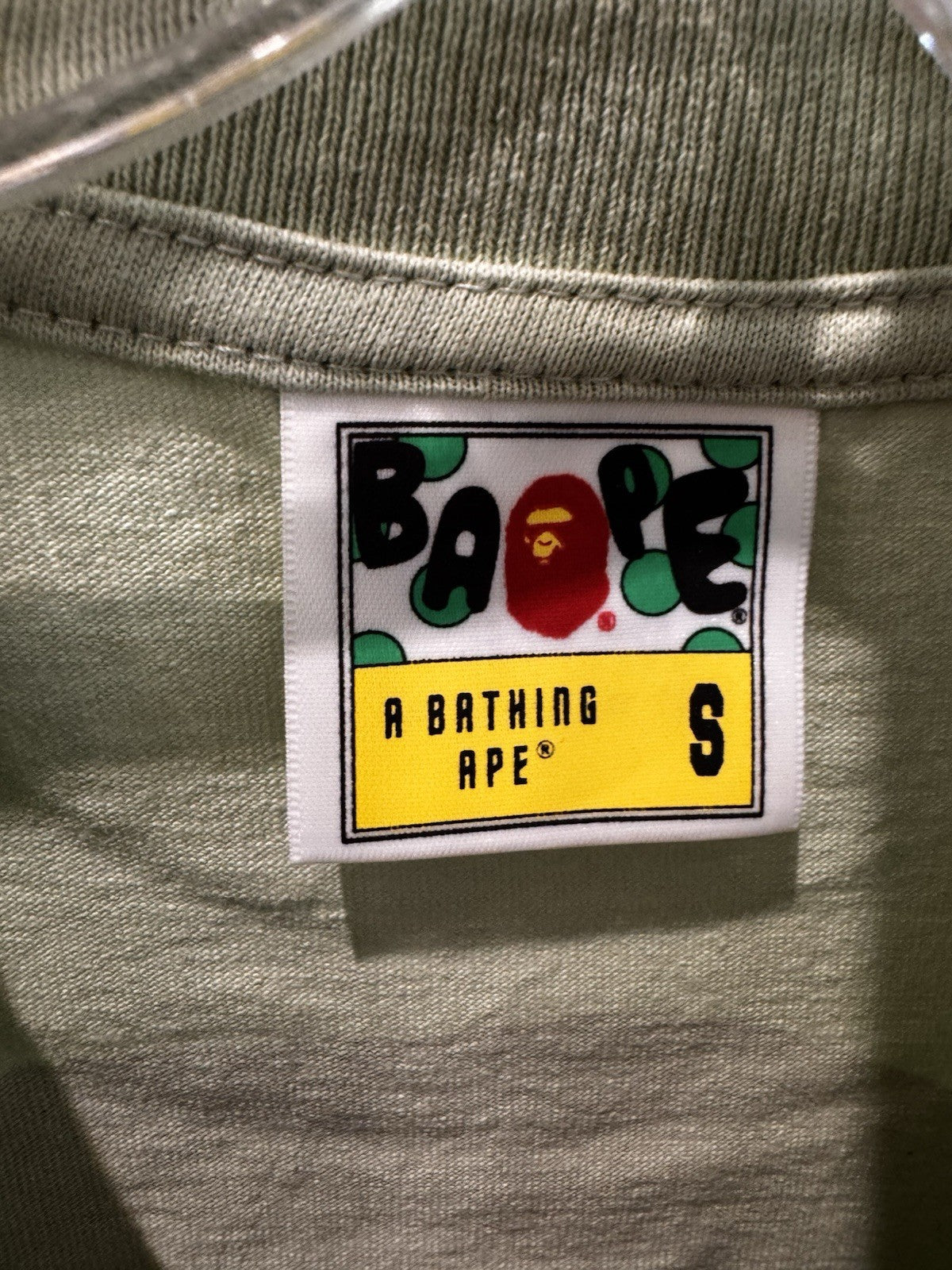 Bape Big Ape Head Tee Green Size Small