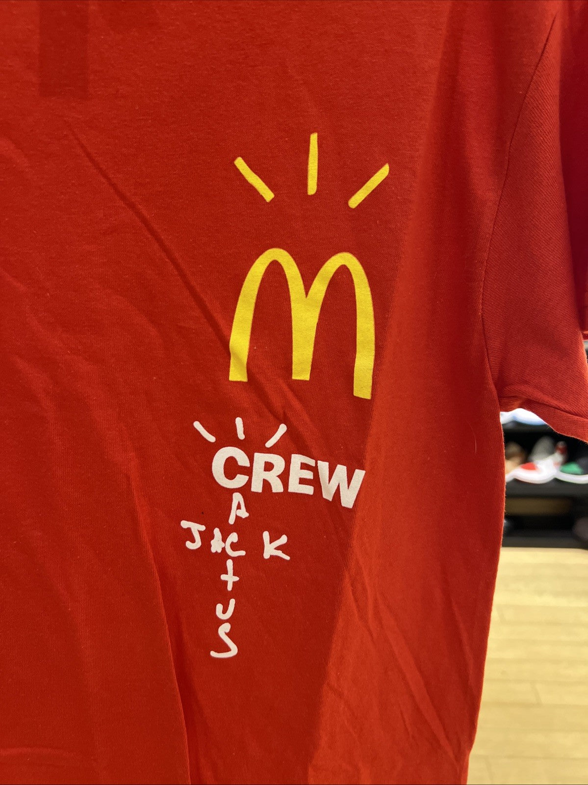 Travis Scott Cactus Jack X McDonalds Crew T-Shirt Sz S