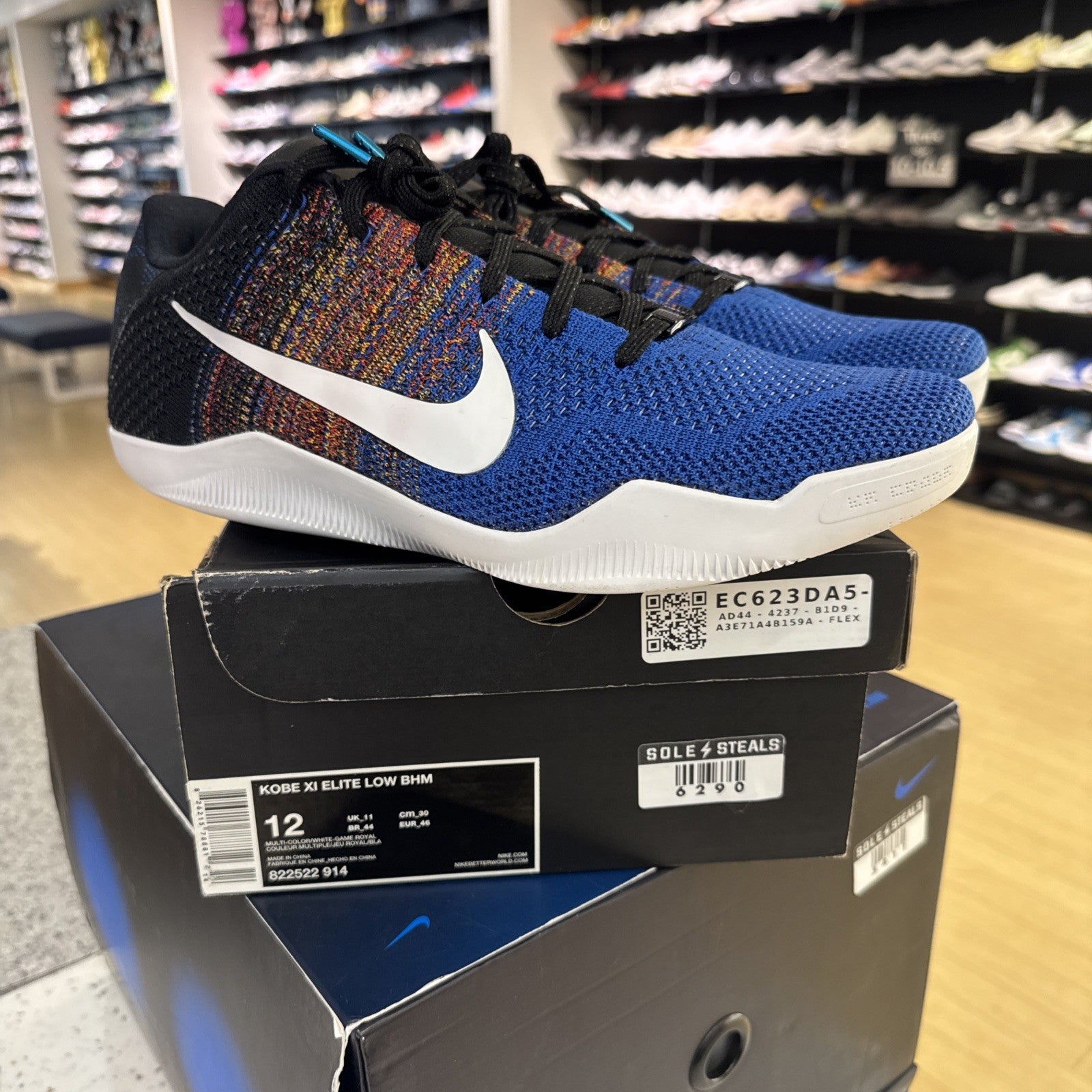 Size 12 - Nike Kobe 11 Elite Low Black History Month (damaged Box)