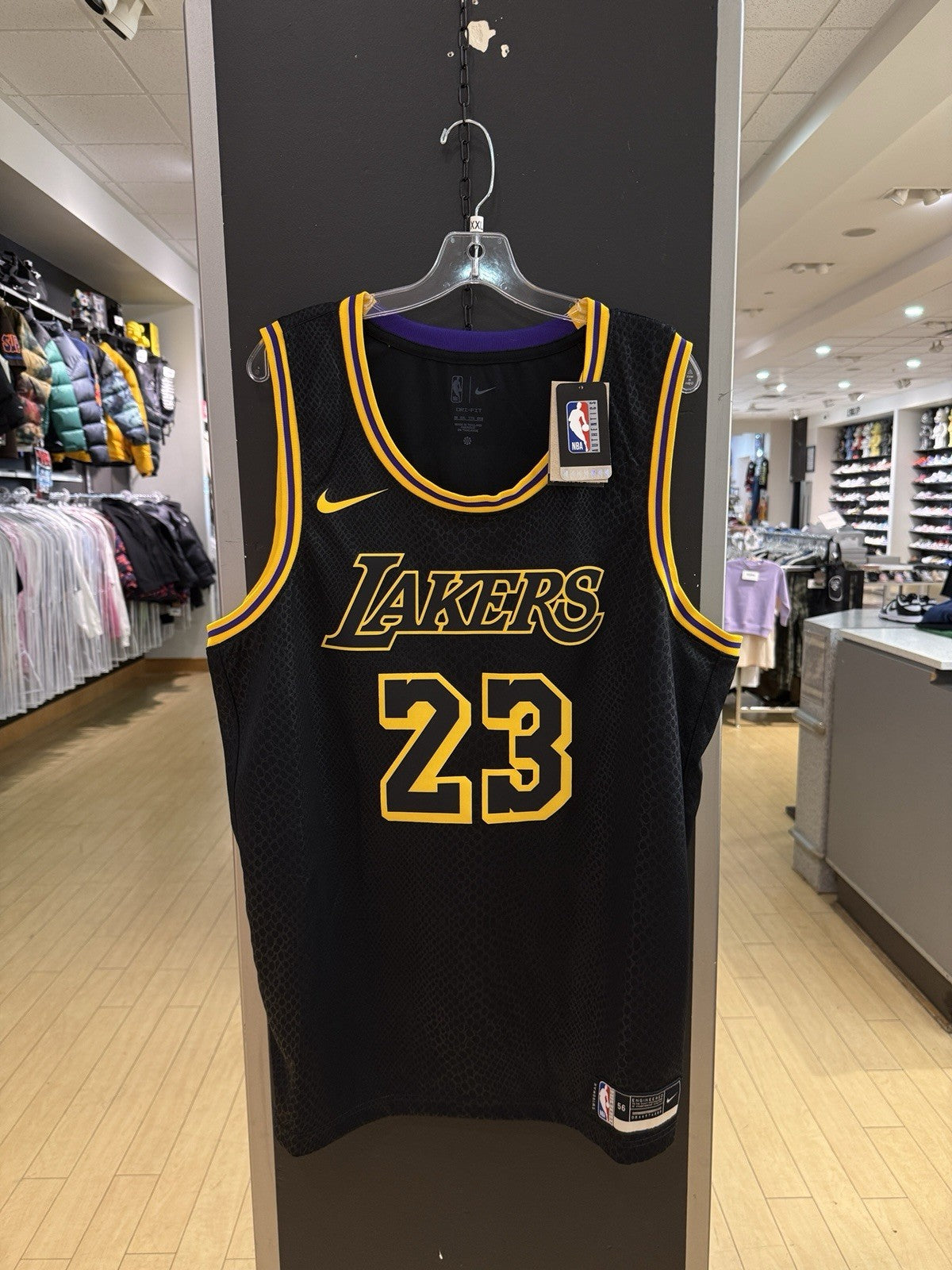 Nike Los Angeles Lakers Lebron James Earned Edition Swingman Jersey Sz XXL