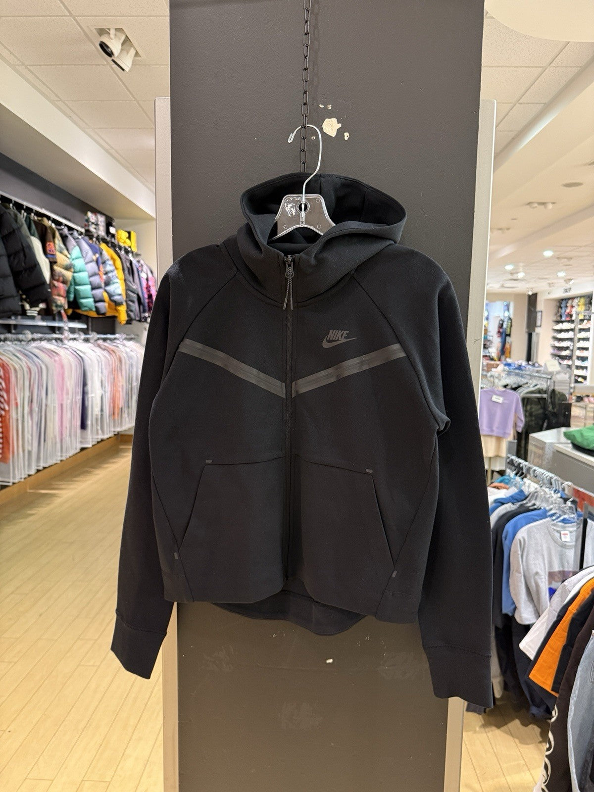 Nike NSW Sportswear Tech Fleece Zip Hoodie Black Womens Sz XS