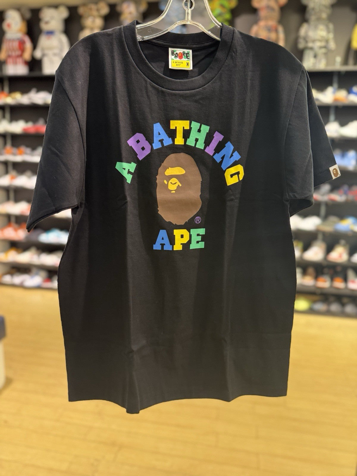 Bape Colors College Tee SS22 Black Size Medium