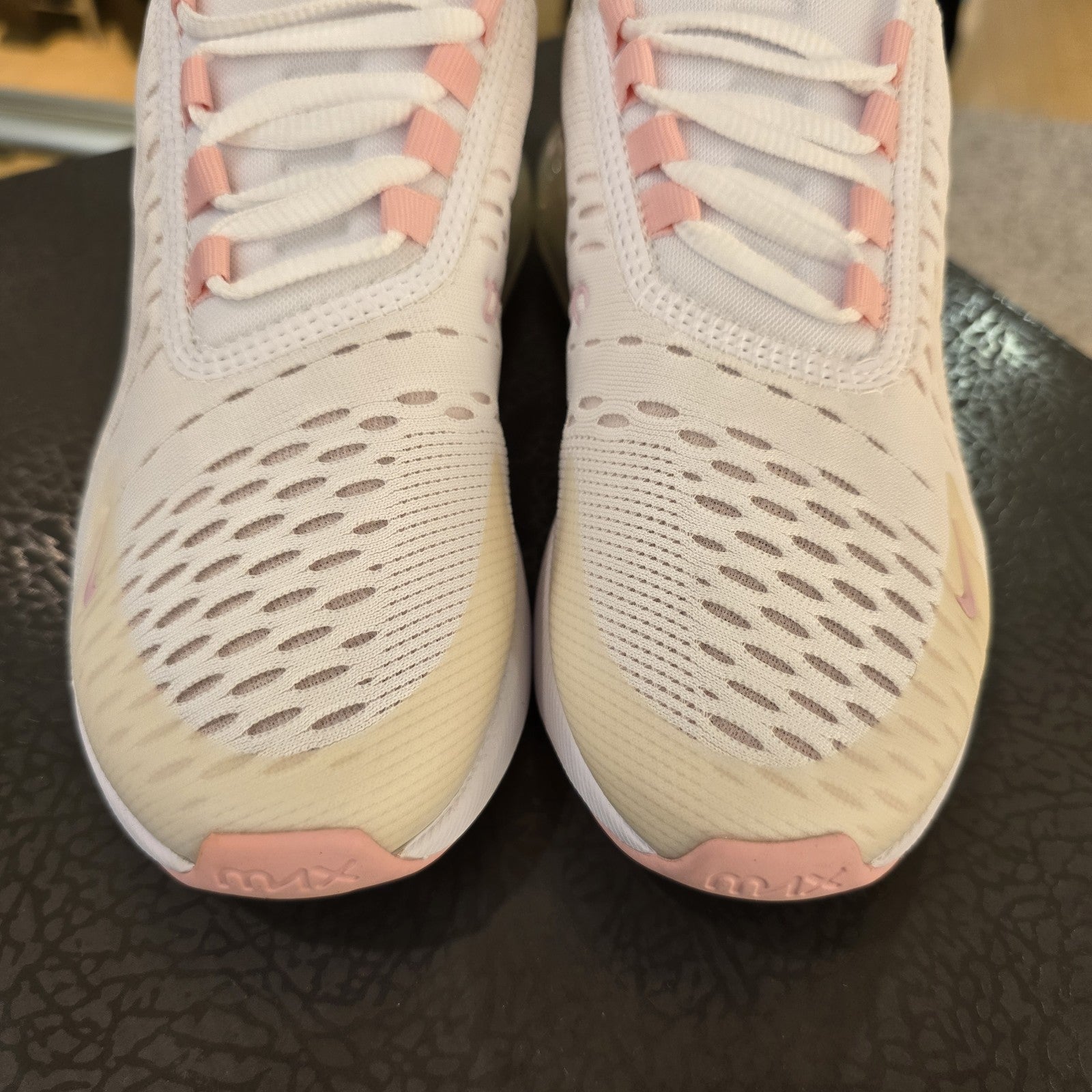 Size 5.5 - Nike Air Max 270 White Soft Pink Women's