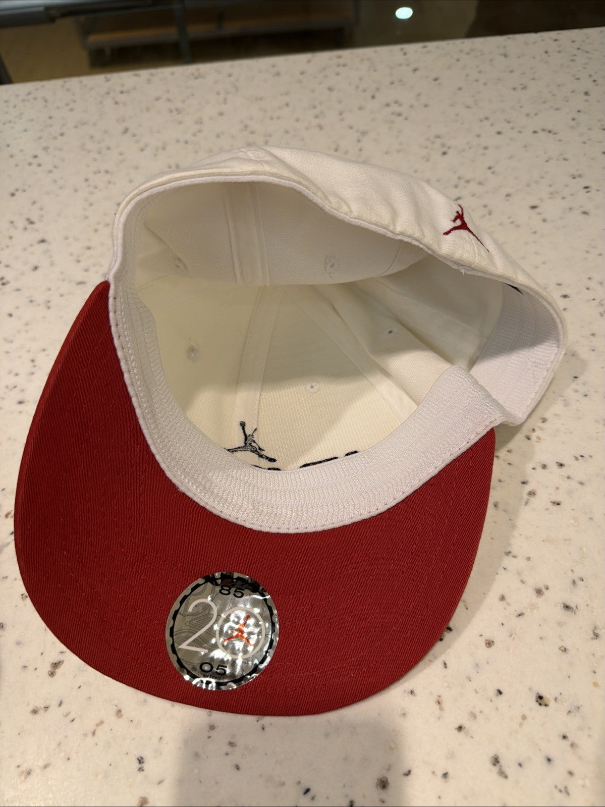 2005 Nike Air Jordan 4 Retro Hat Cap White Laser Fire Red OG