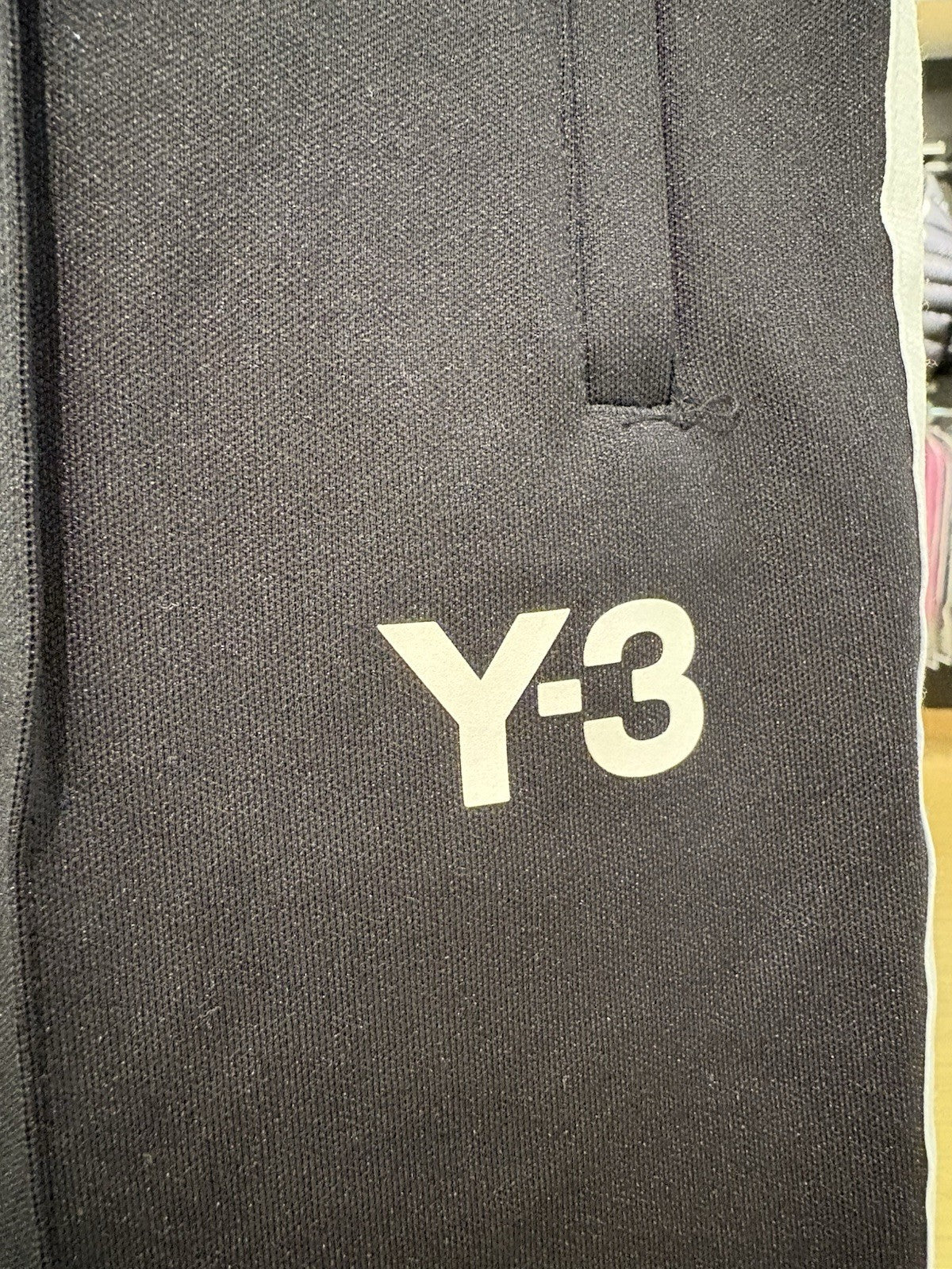 adidas Women's Y-3 Firebird Wide-Leg Track Pant Black/Cream White Size XL