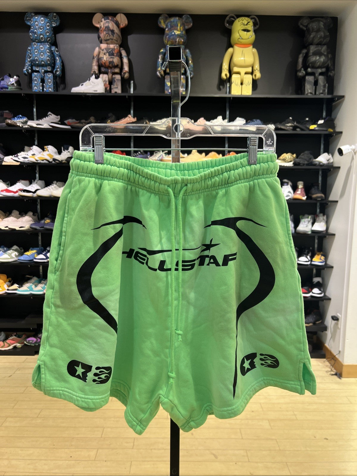 Hellstar Warm Up Neon Shorts Sz L USED