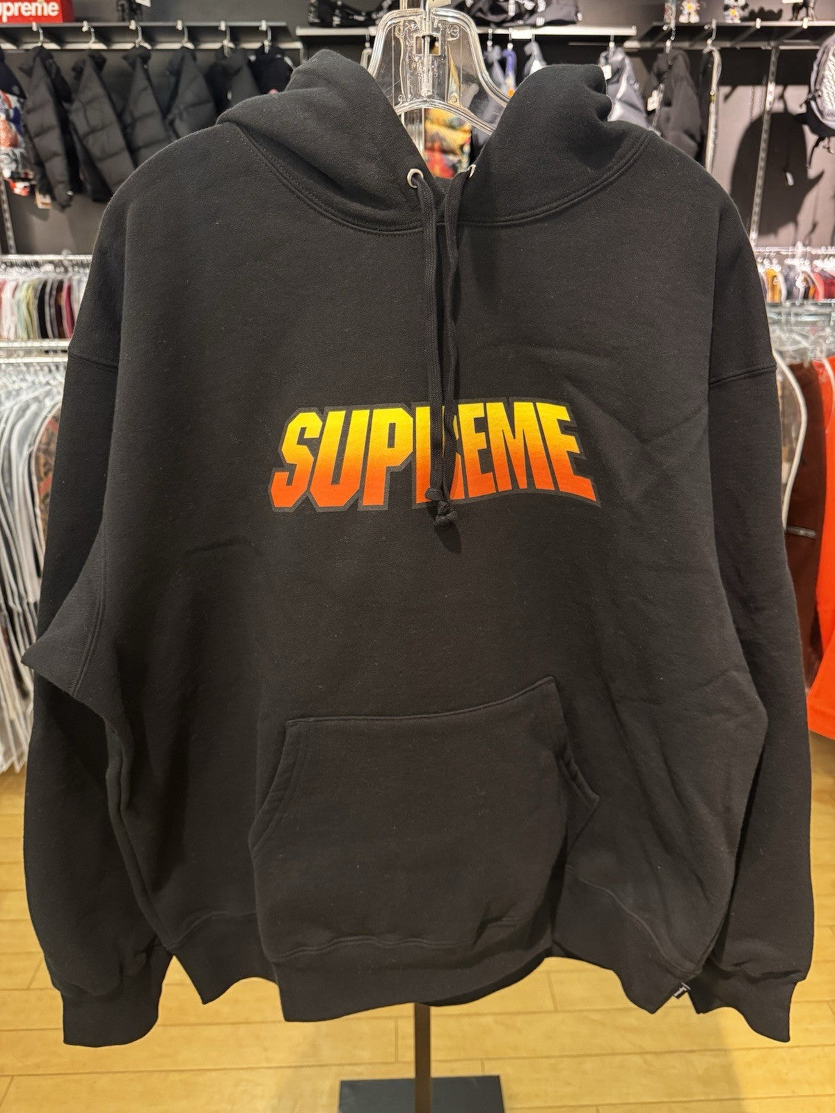 Supreme Gradient Hooded Sweatshirt Black Size L