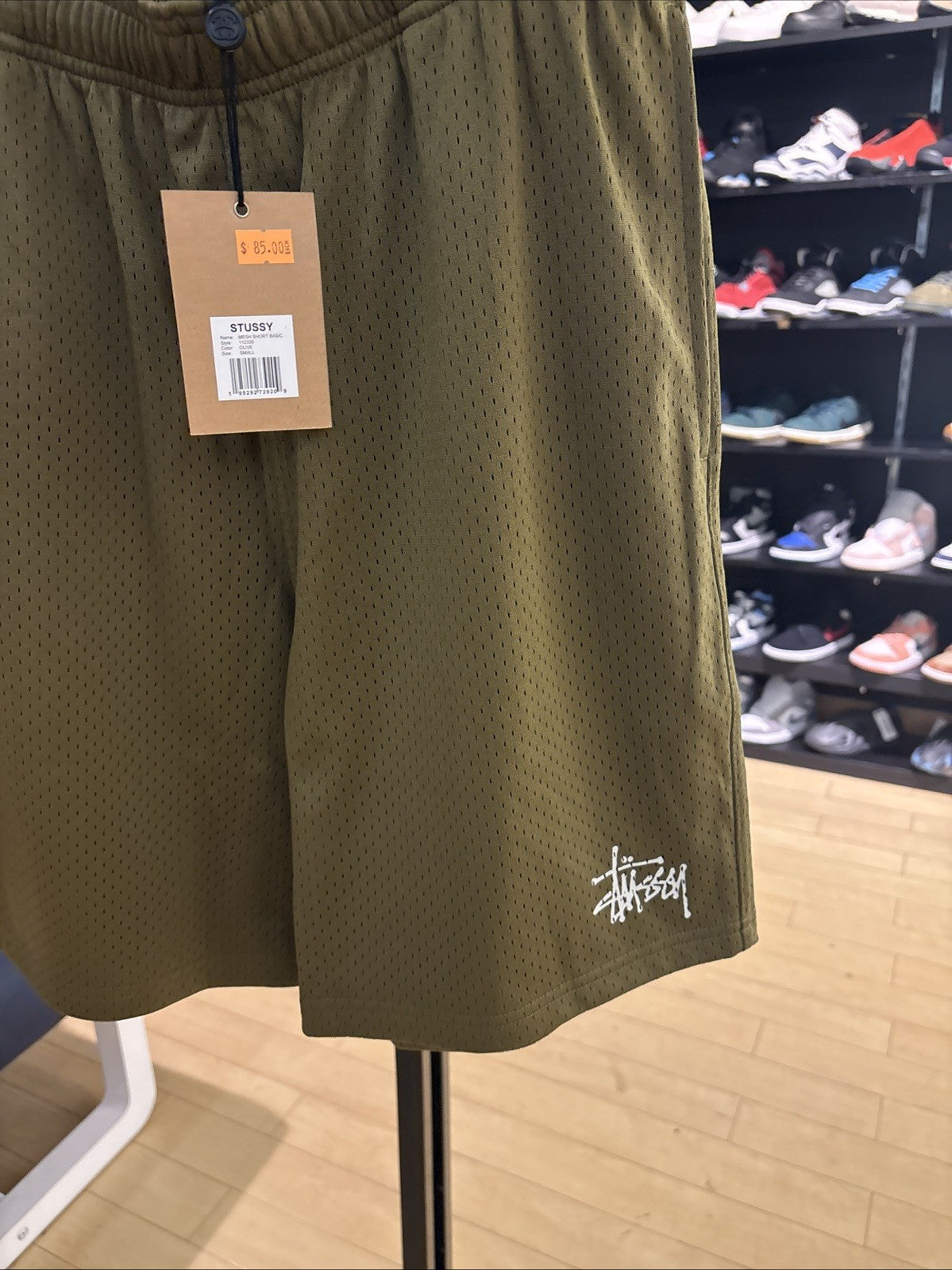 Stussy Mesh Short Basic Olive Size Small