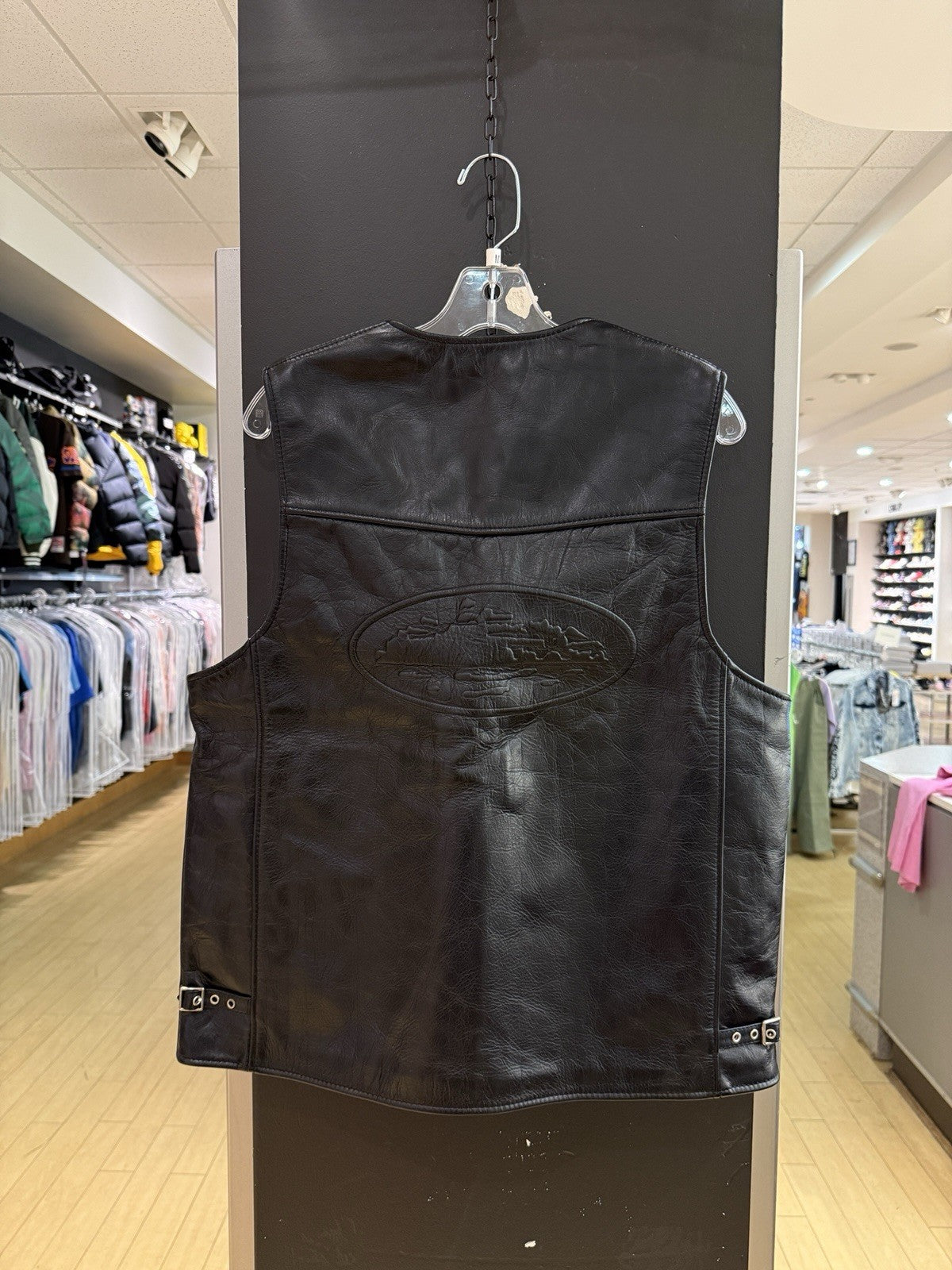 Corteiz “Da Skydive Vest” 100% Leather Sz M