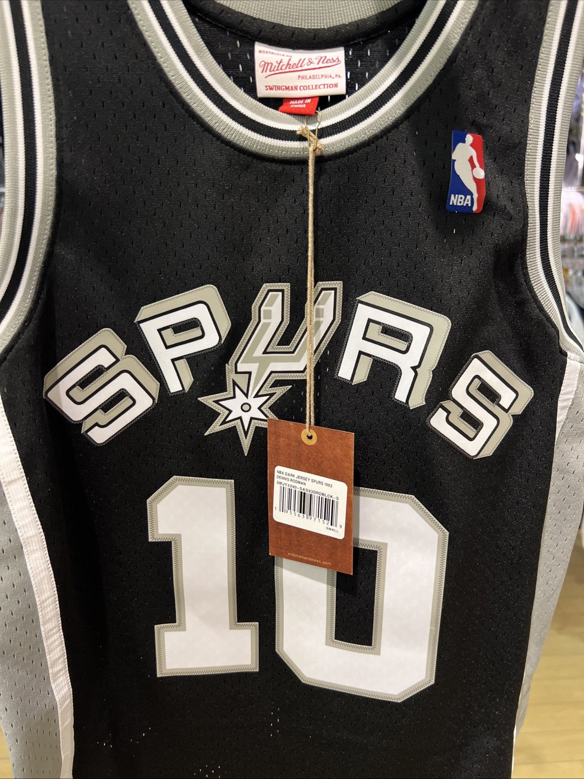 San Antonio Spurs Dennis Rodman Mitchell & Ness NBA Jersey Sz S