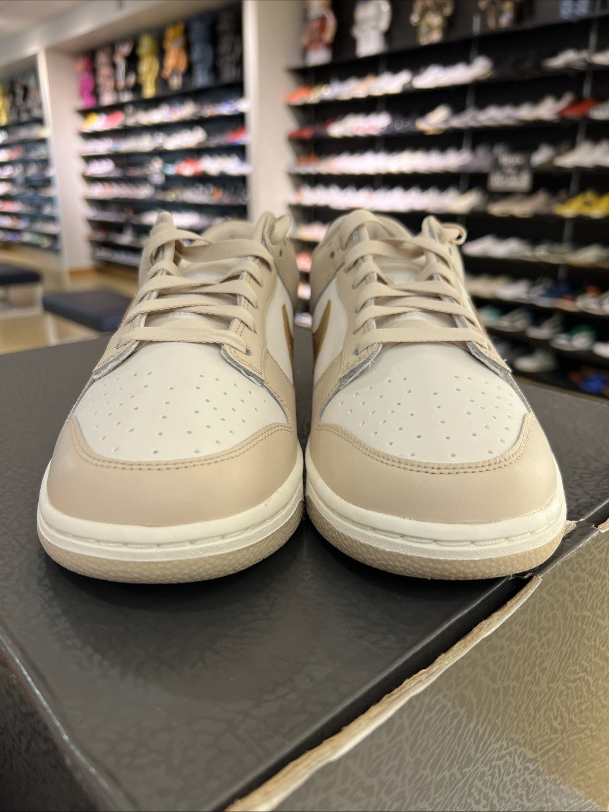 Nike Dunk Low 'Phantom Metallic Gold' Womens Sz 10.5/9M NO BOX