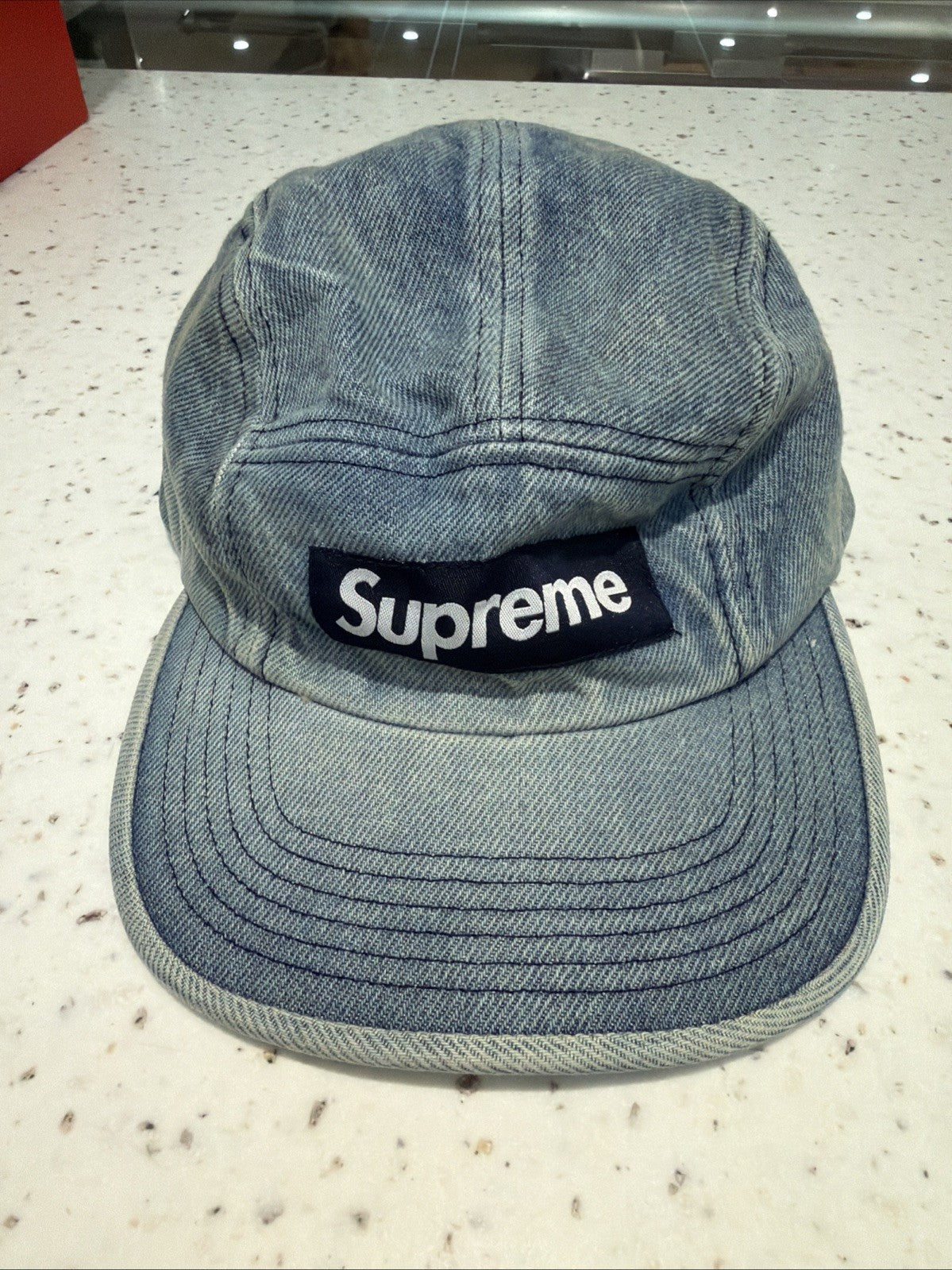 supreme washed chino twill camp cap