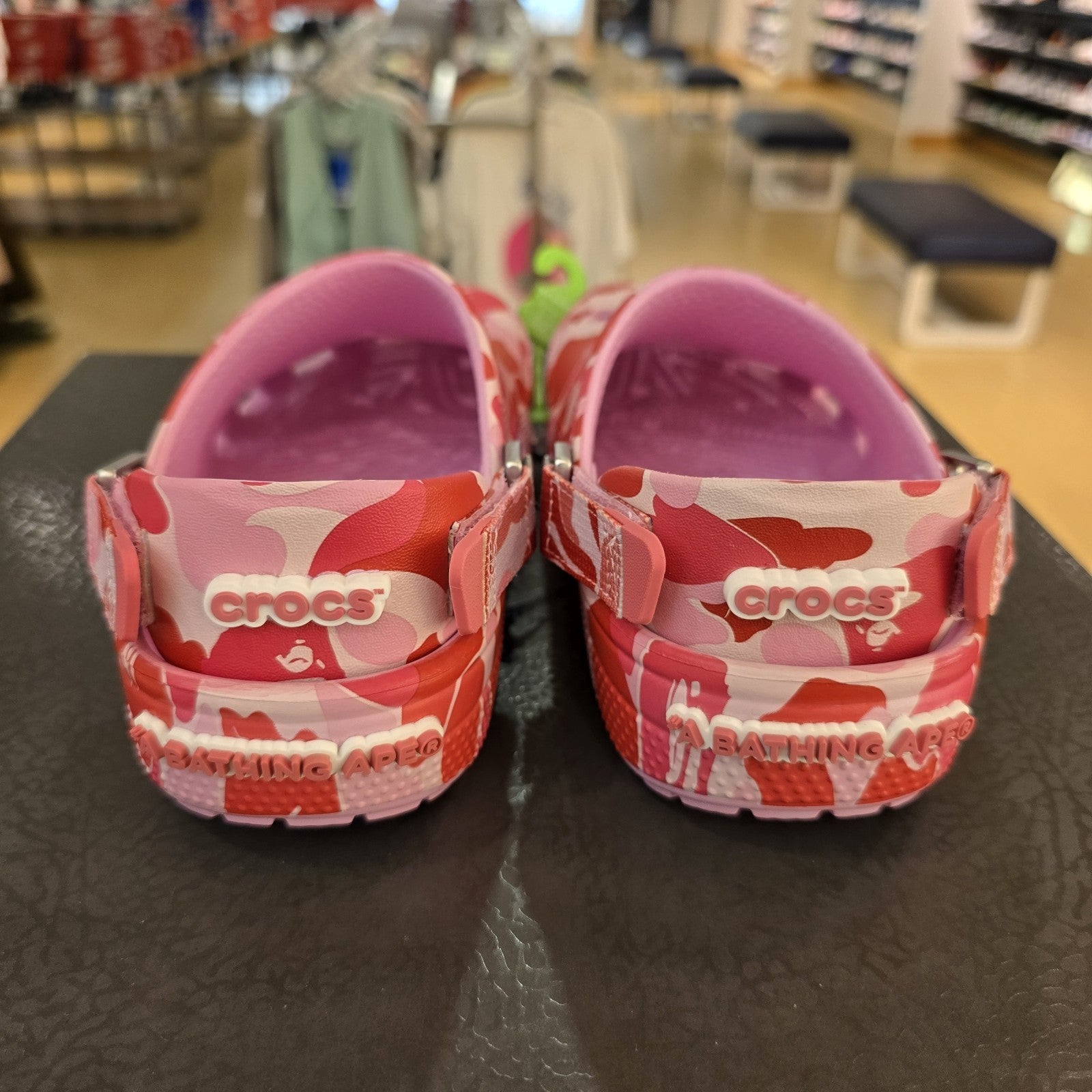 Size 2 - Bape X Crocs Classic Kids Clog Pink