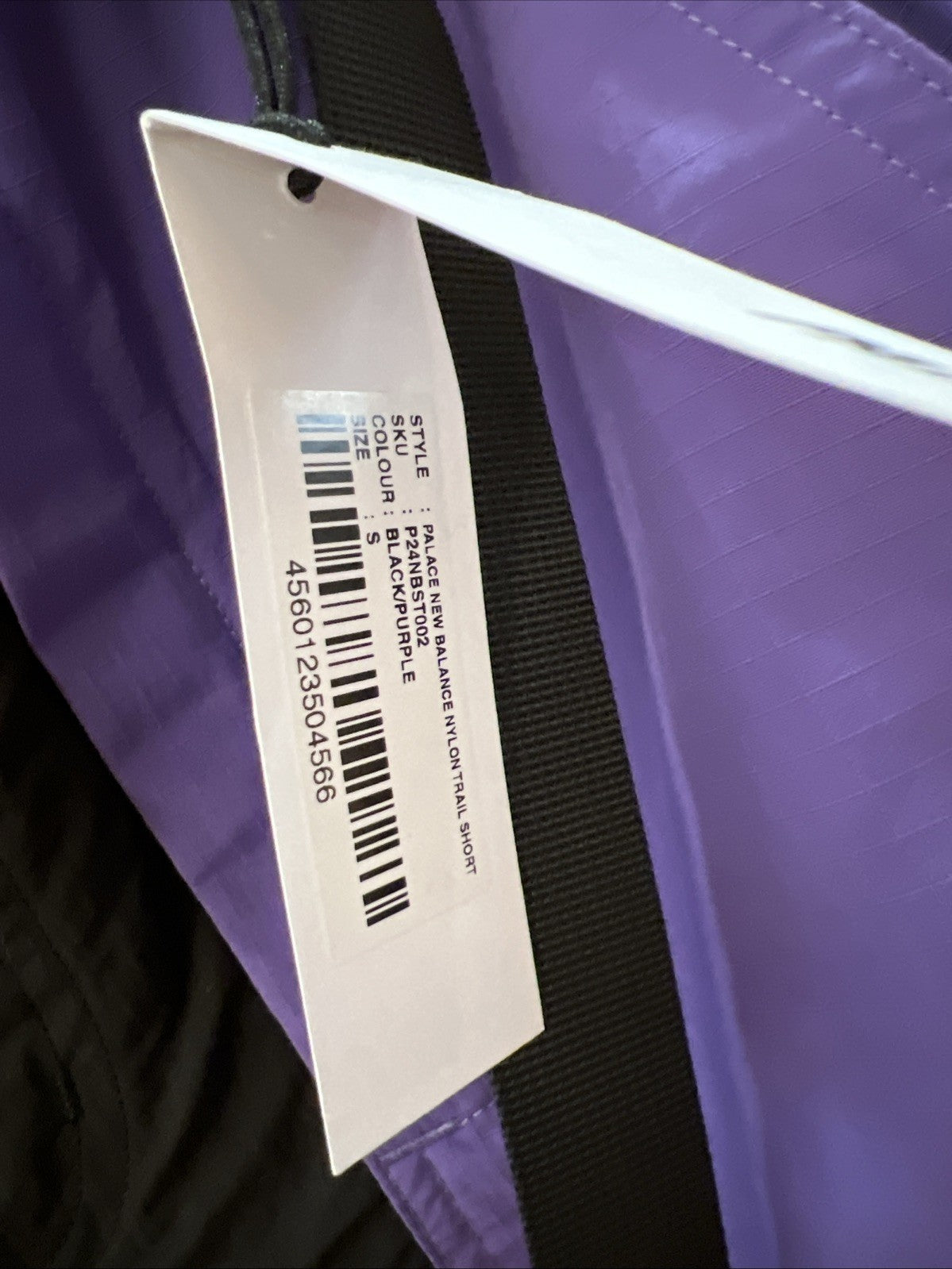Palace x New Balance Nylon Trail Short 'Black/Purple' Sz S