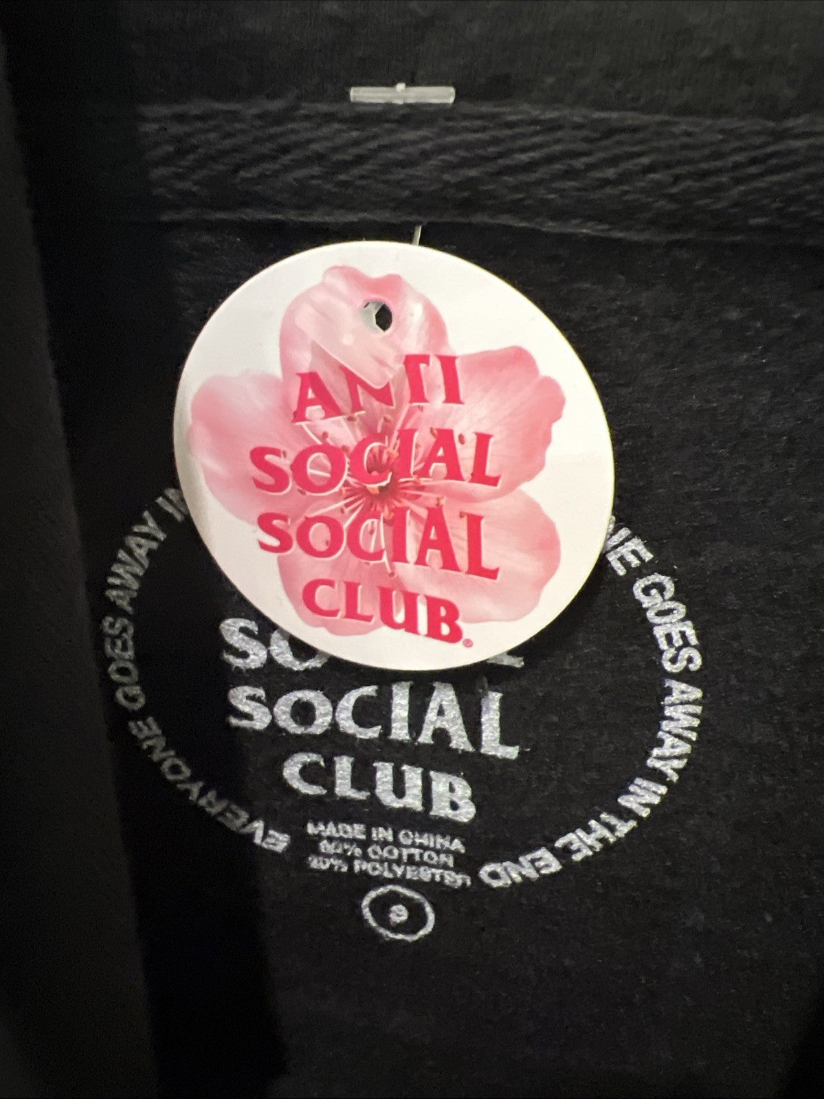Anti Social Social Club Low Brow Hoodie Black Sz S