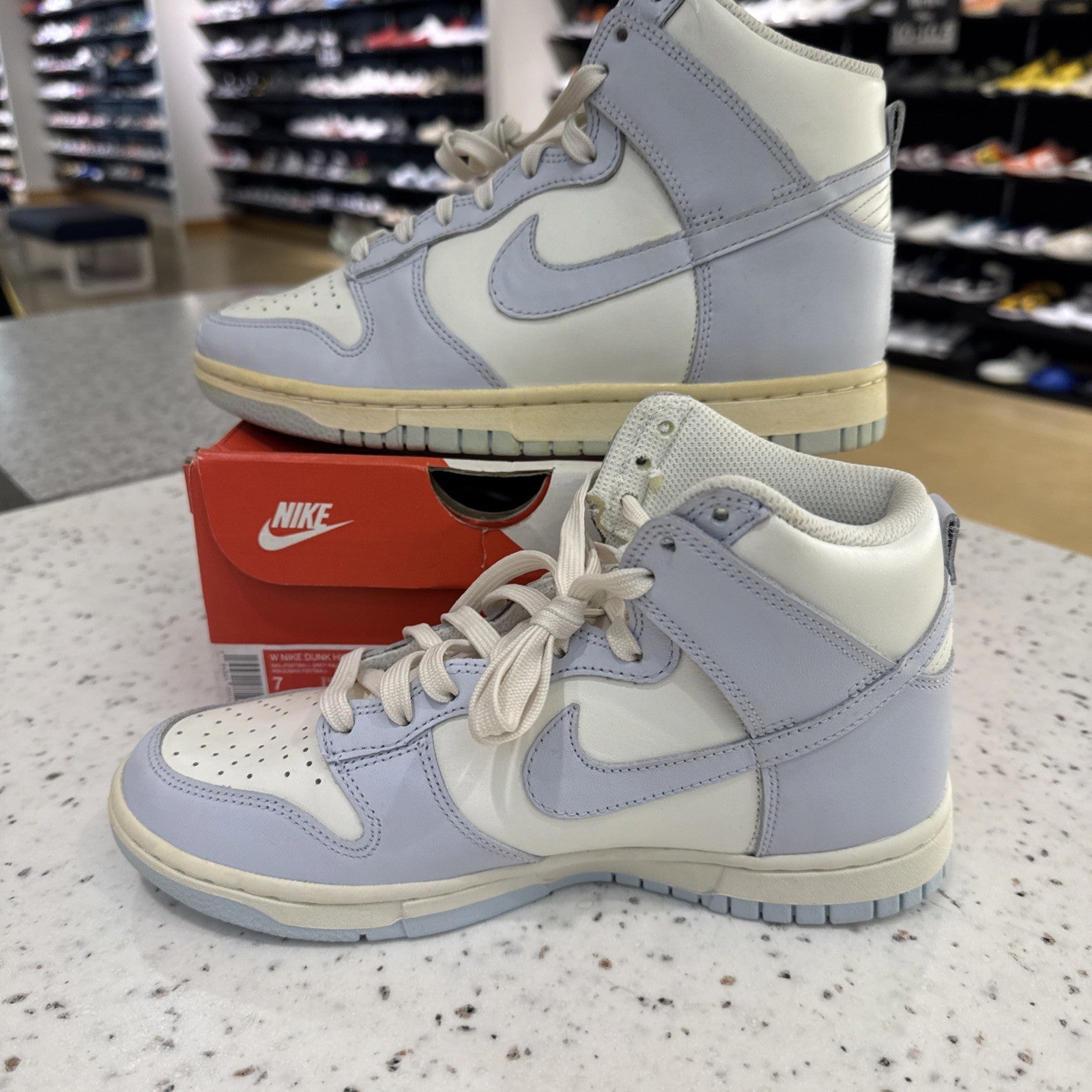Size 7 - Nike Dunk High Football Grey W