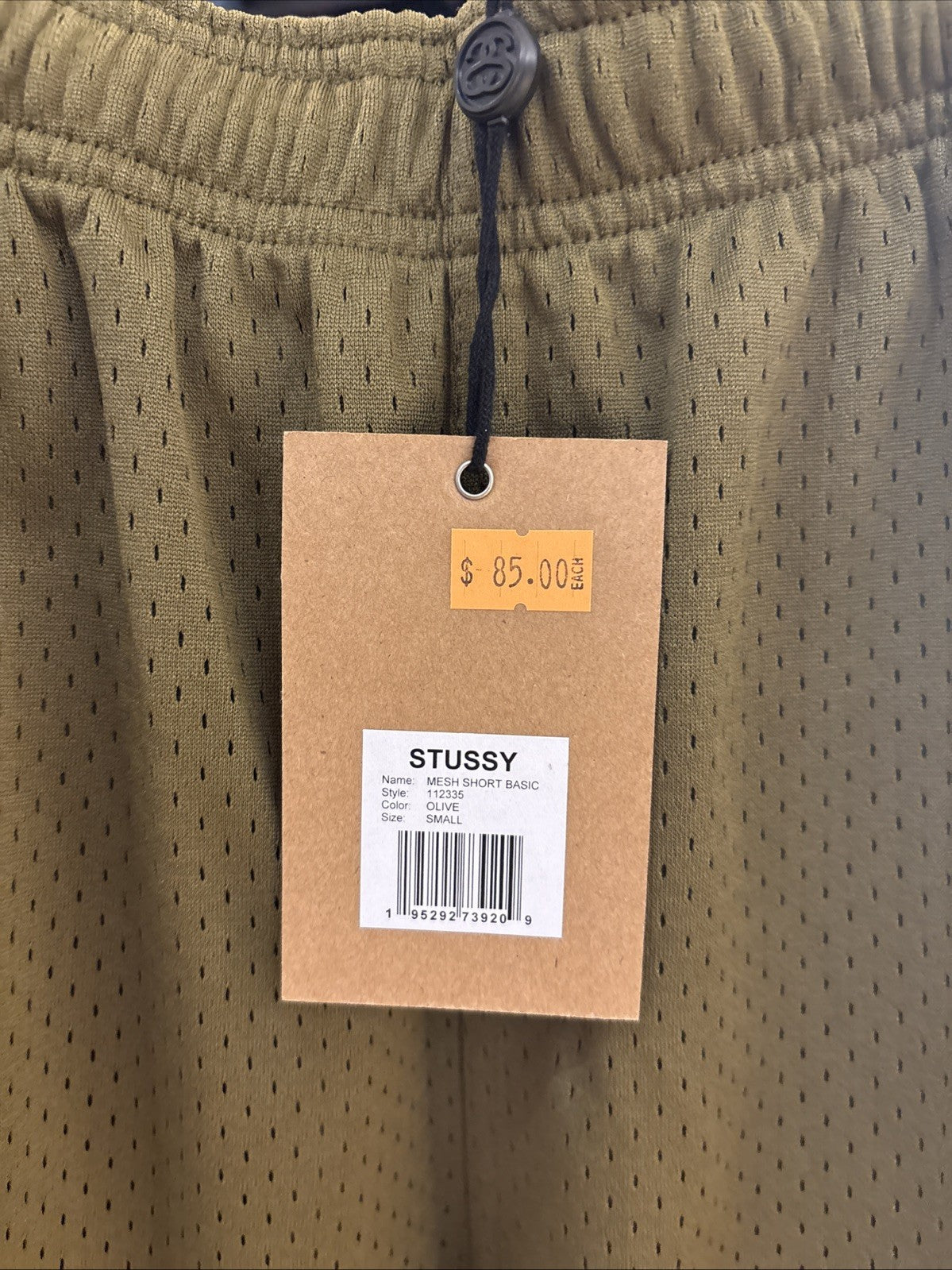 Stussy Mesh Short Basic Olive Size Small
