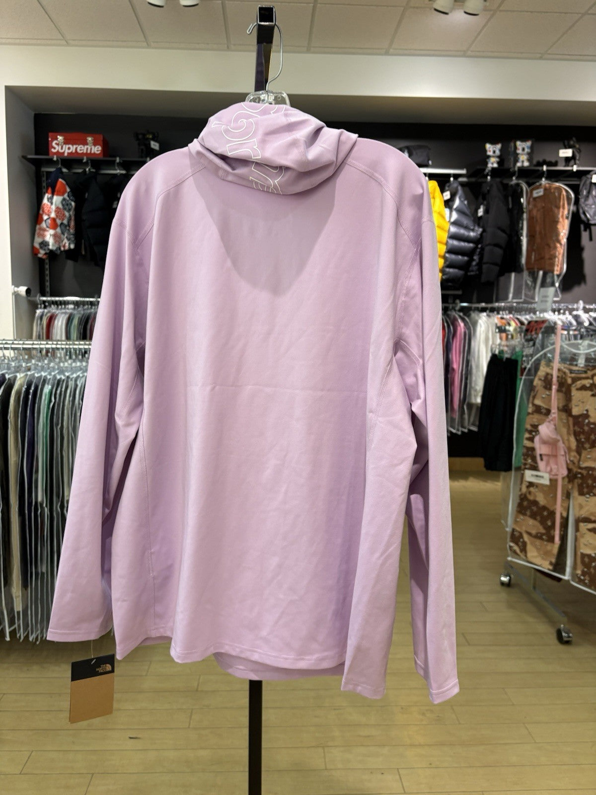 Supreme The North Face Base Layer L/S Top Light Purple Size XL