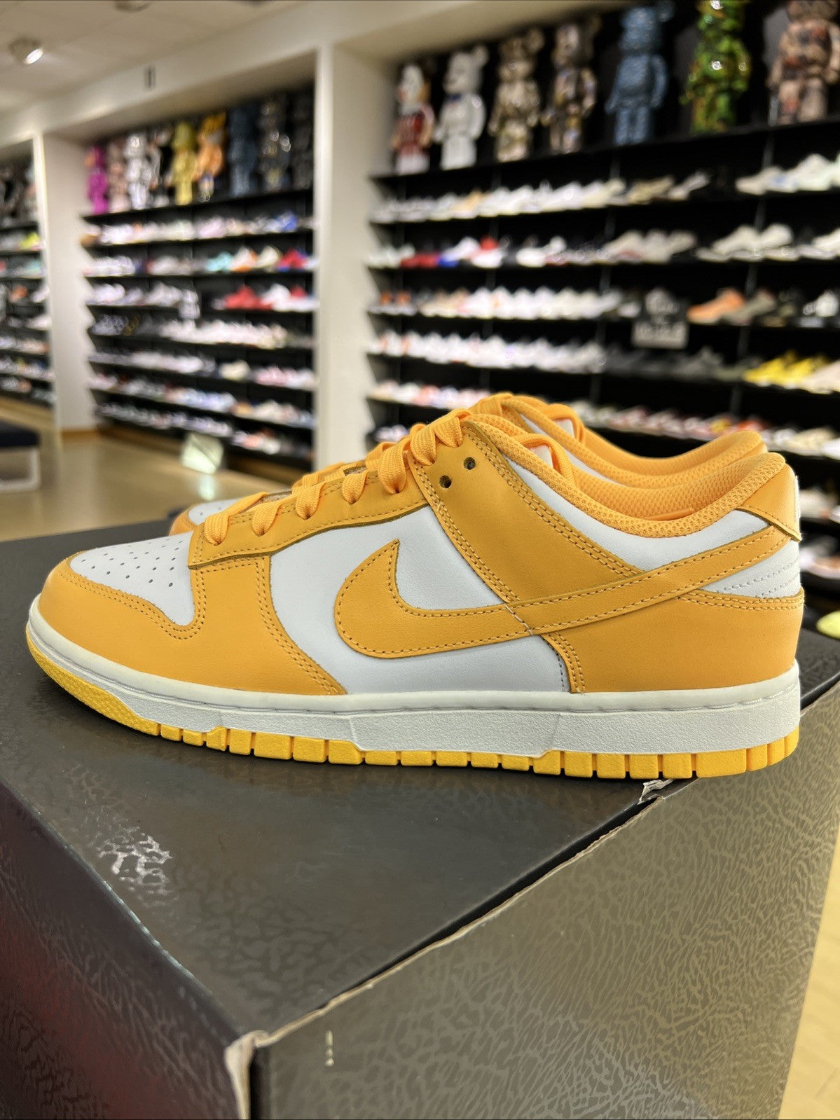 Nike Dunk Low Laser Orange White Womens Sz 9.5/8M