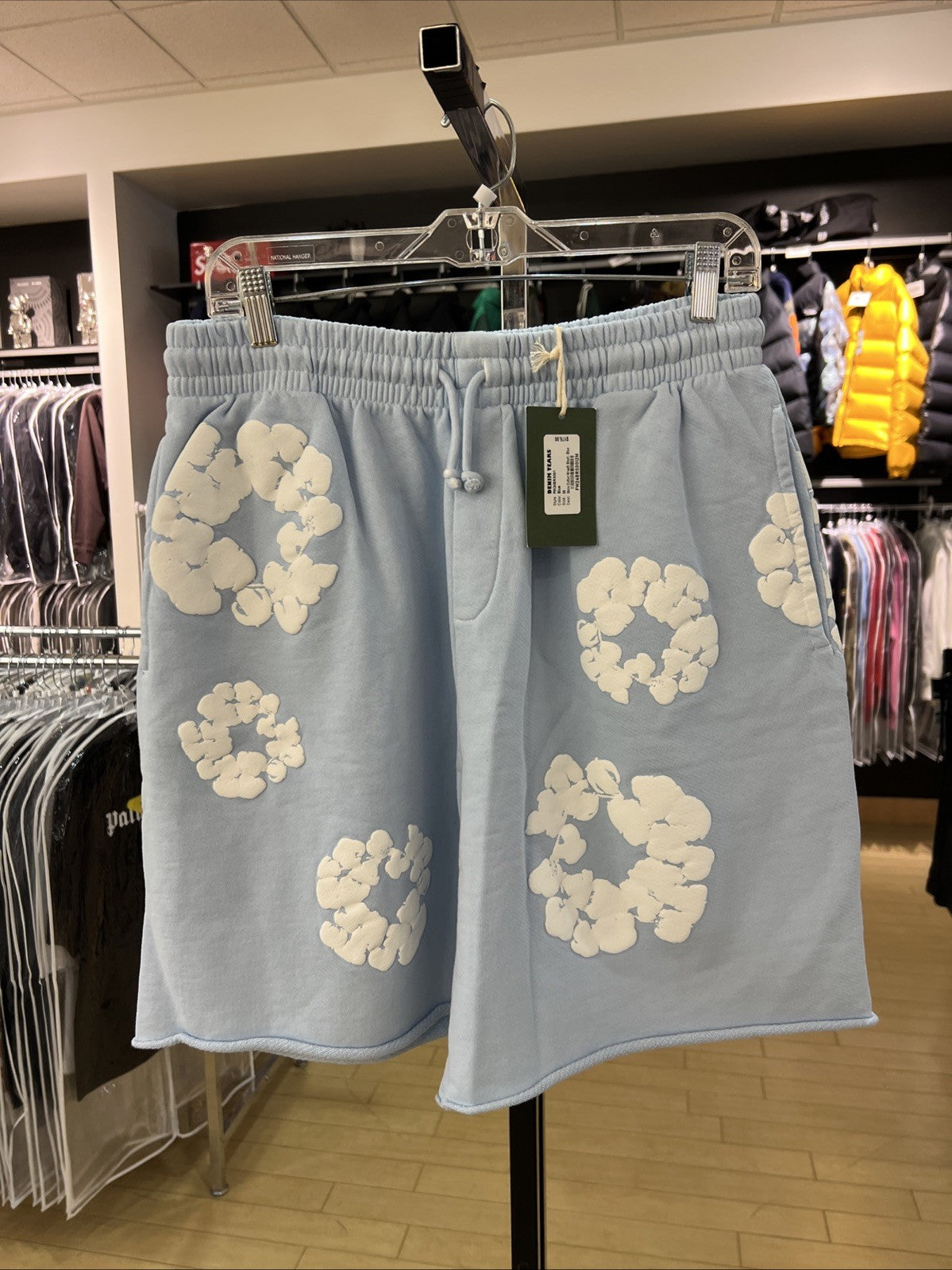 Denim Tears Cotton Wreath Blue Sweatshorts Sz M