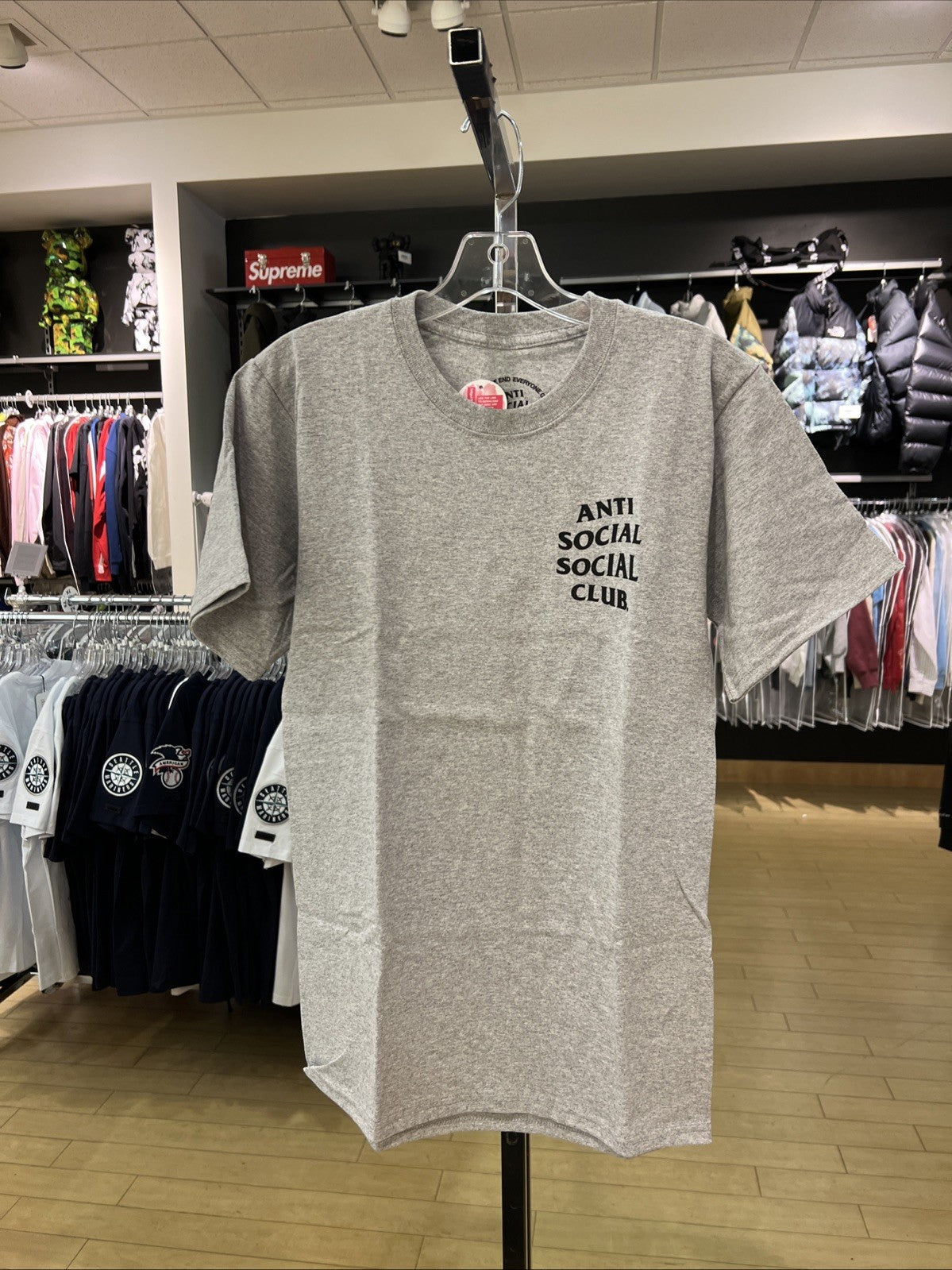 Anti Social Social Club Cherry Blossom Heather Gray Tee