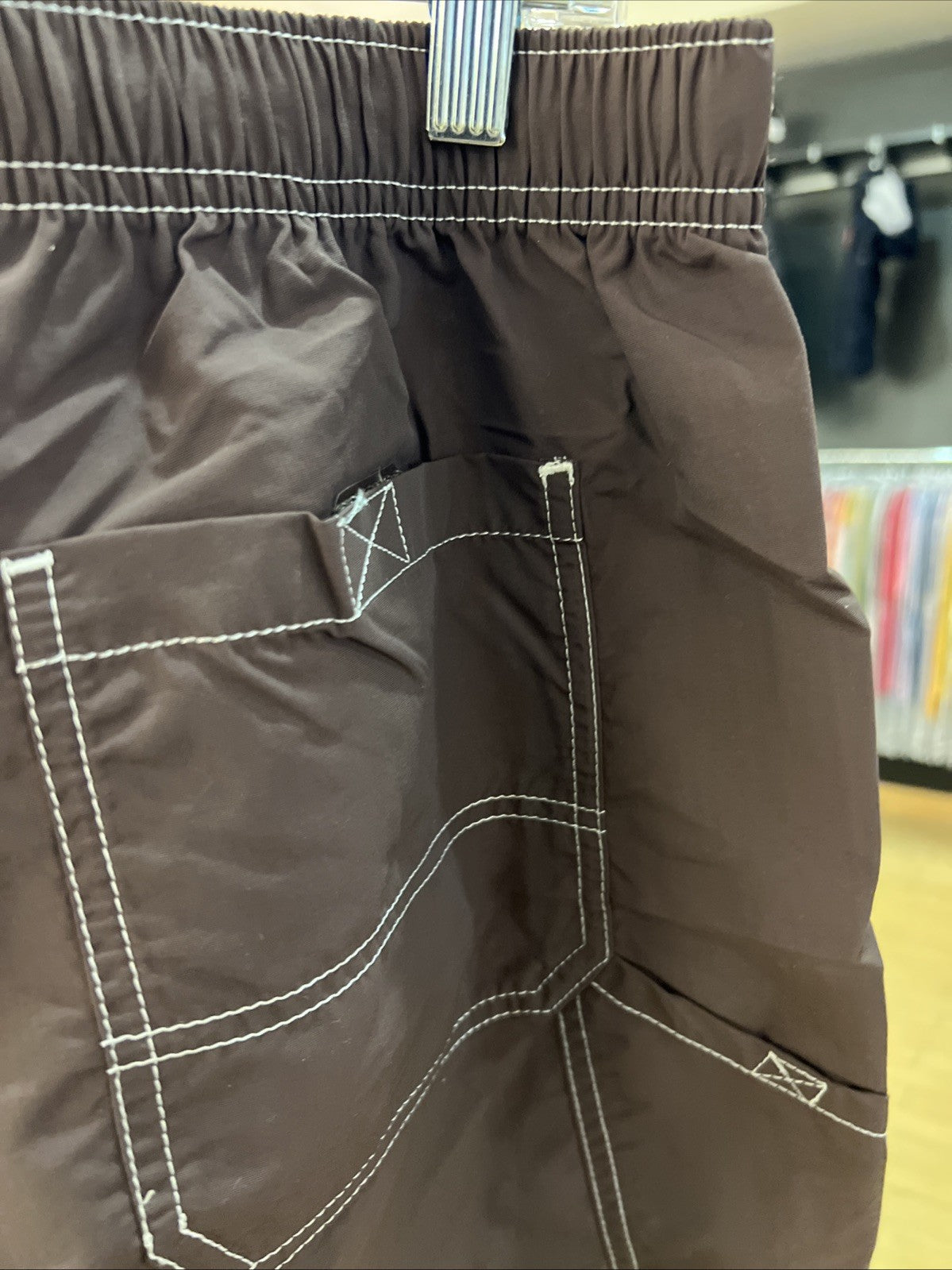 Supreme Nylon Painter Short Dark Brown Sz M