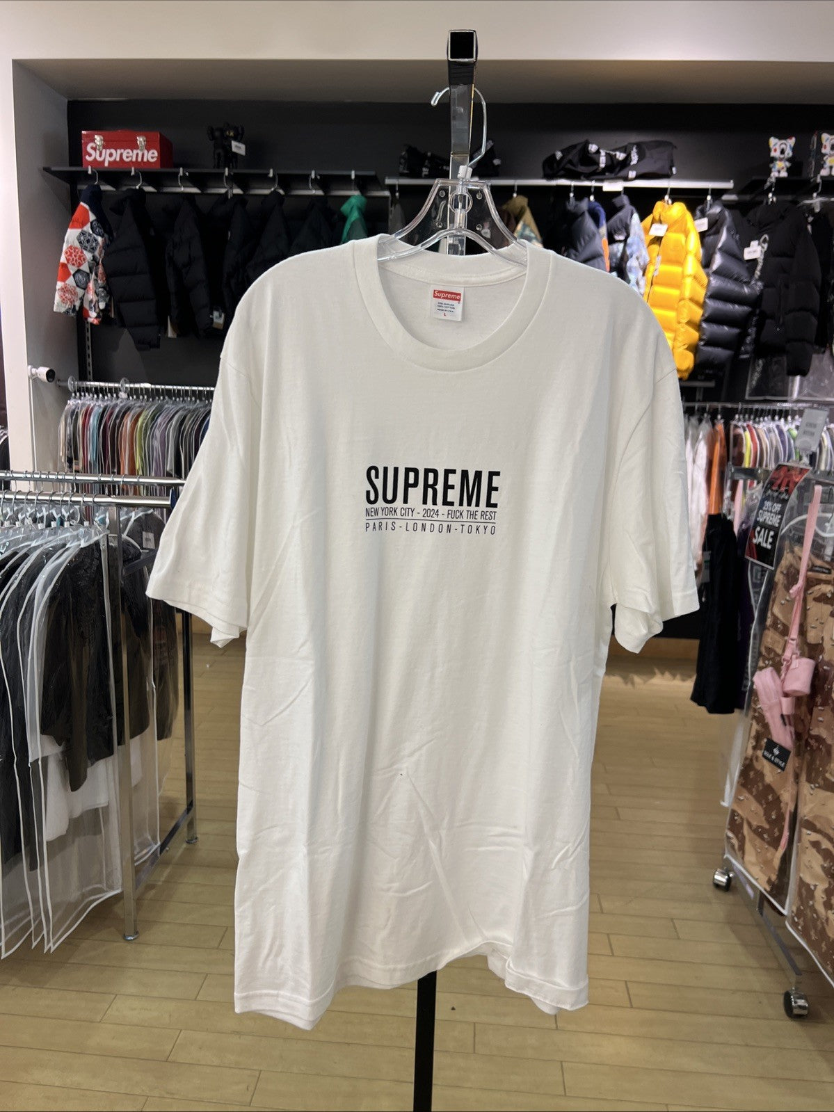 Supreme Paris S/S T Shirt White