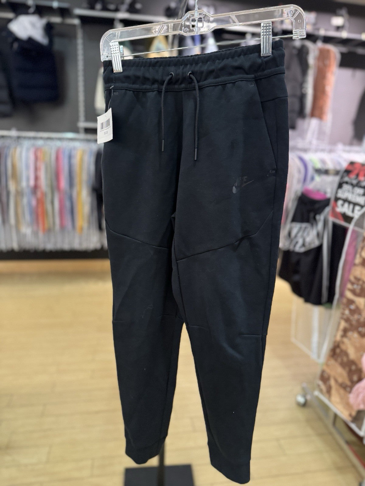 Nike Sportswear Tech Fleece Big Kids' (Boys') Pants Size M+ Black