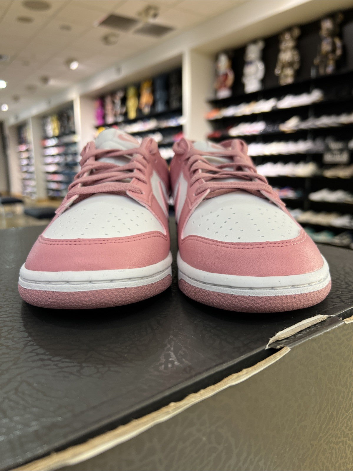 Nike Dunk Low Next Nature White Elemental Pink Sz 9 DEFECT