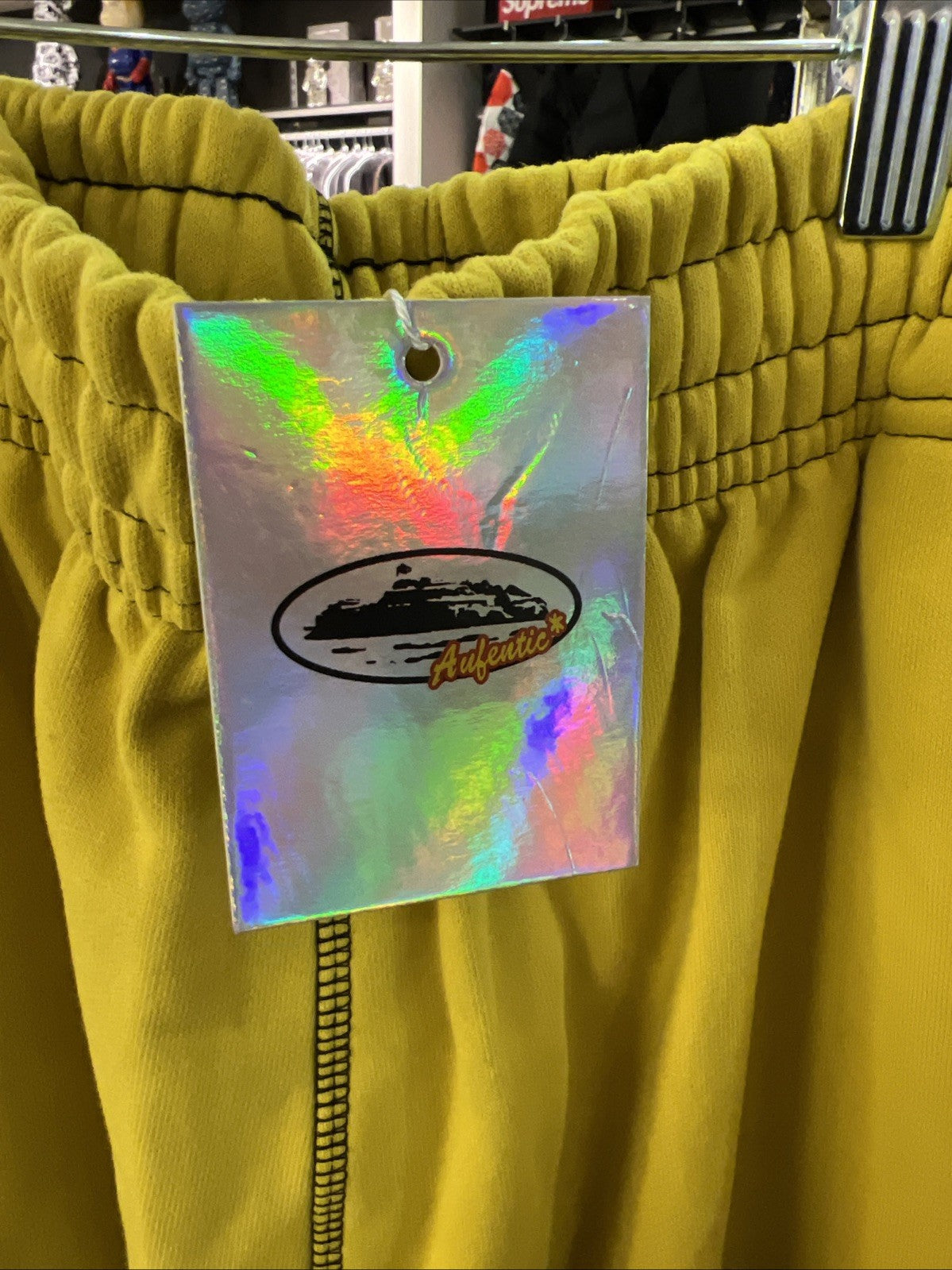 Corteiz Superior Sweatpants Yellow Size M