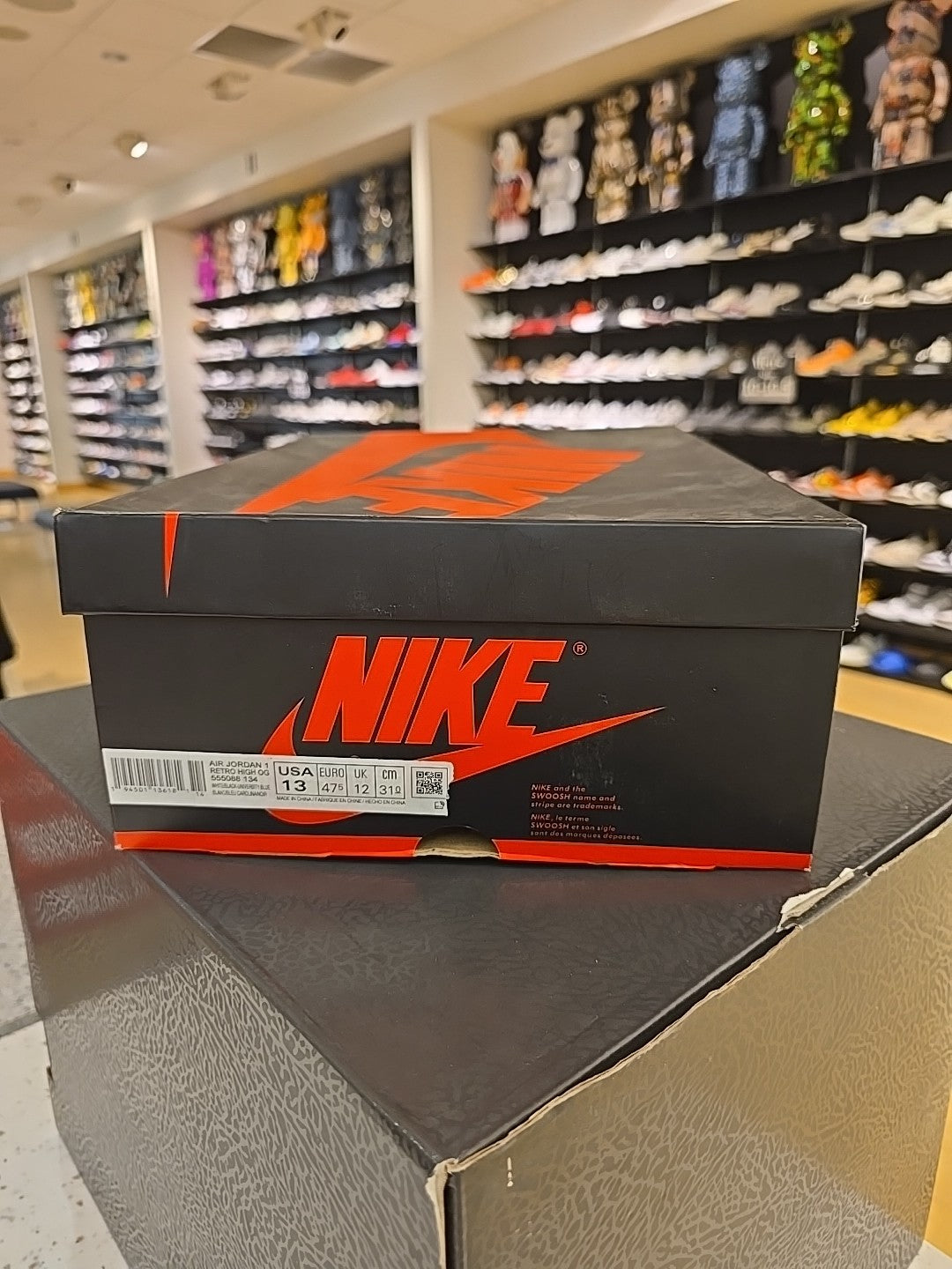 Size 13 - Jordan 1 Retro OG High University Blue (Yellowing)