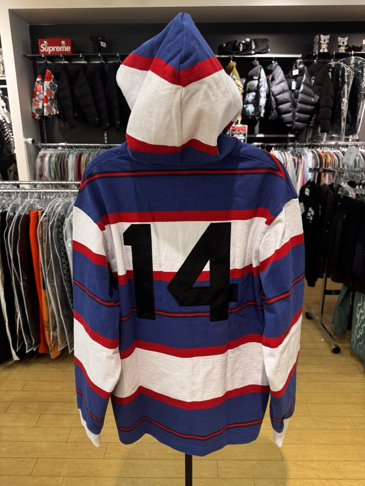 Supreme Hooded Rugby Top Royal Size M