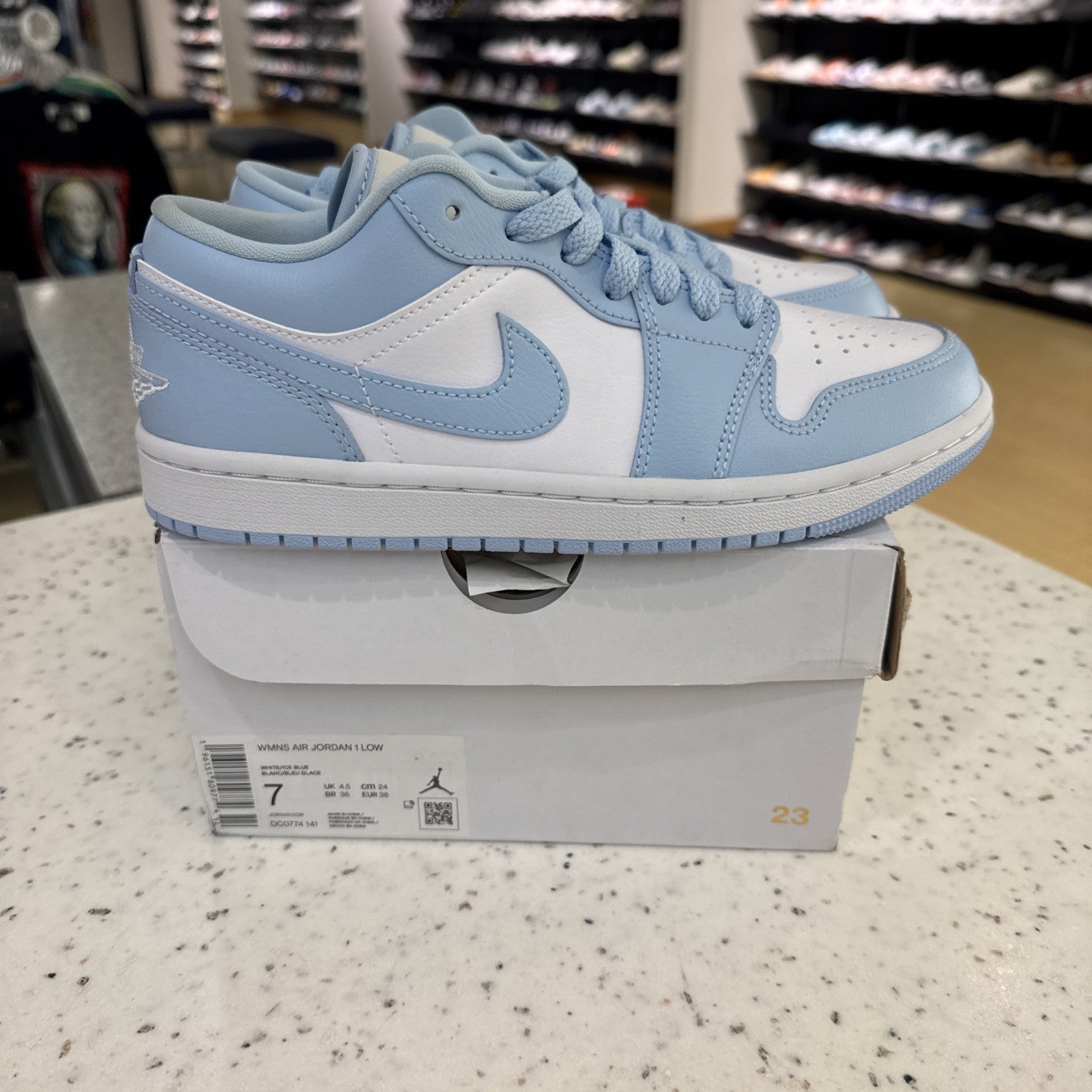 Size 7 - Jordan 1 Low Ice Blue W