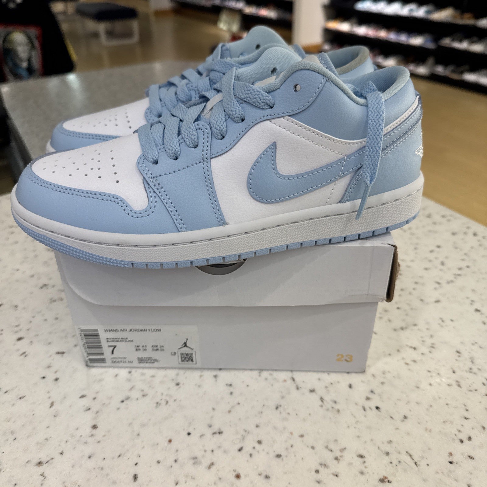 Size 7 - Jordan 1 Low Ice Blue W