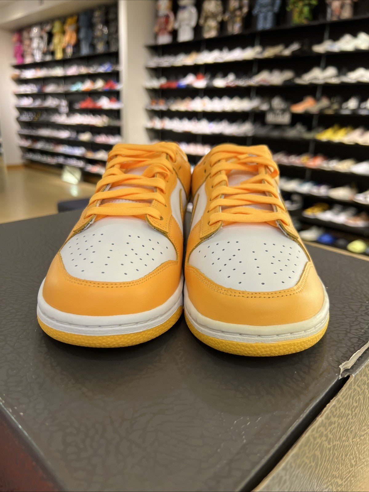 Nike Dunk Low Laser Orange White Womens Sz 9.5/8M